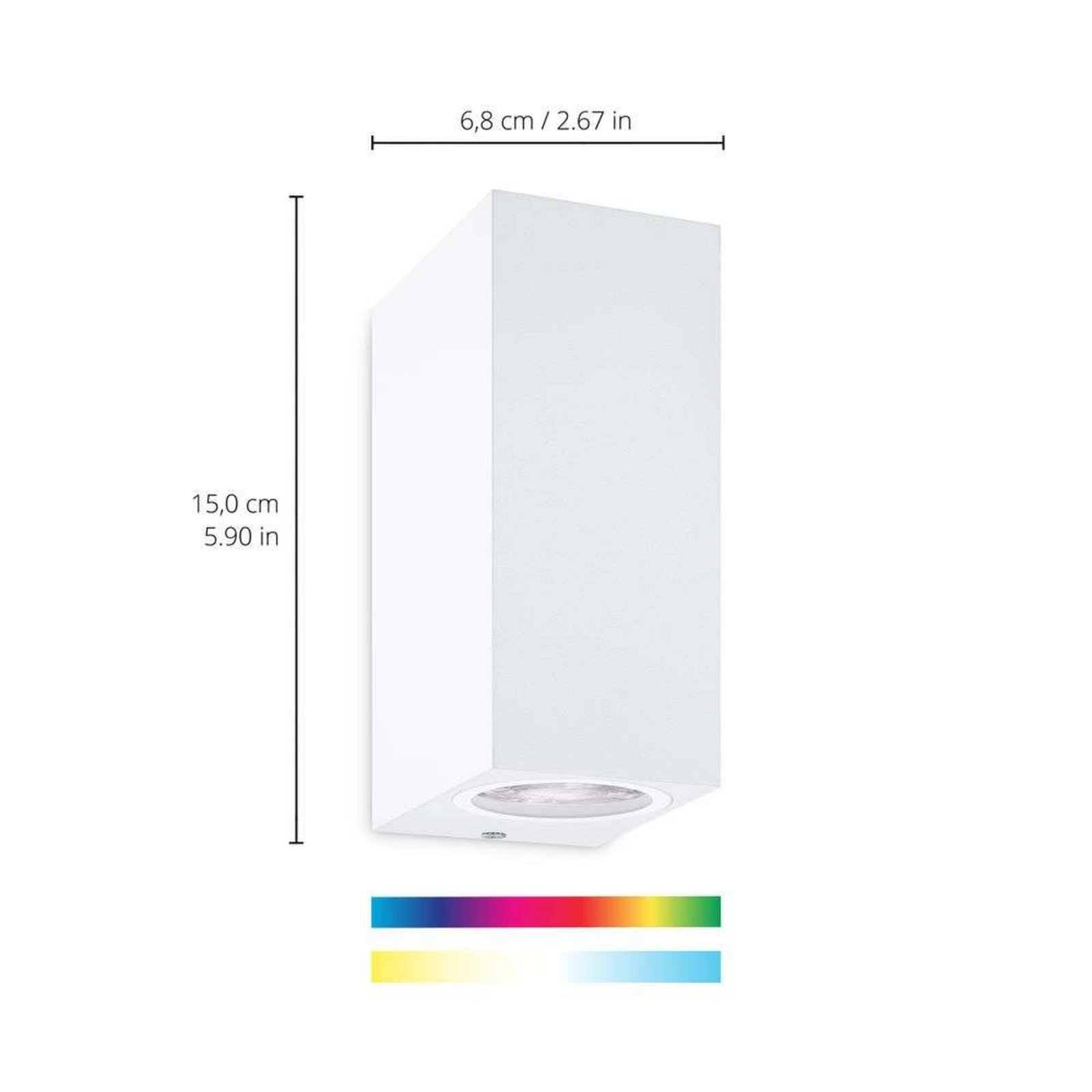 Up&Down WiZ 2 Aplică de Perete RGB White - WiZ