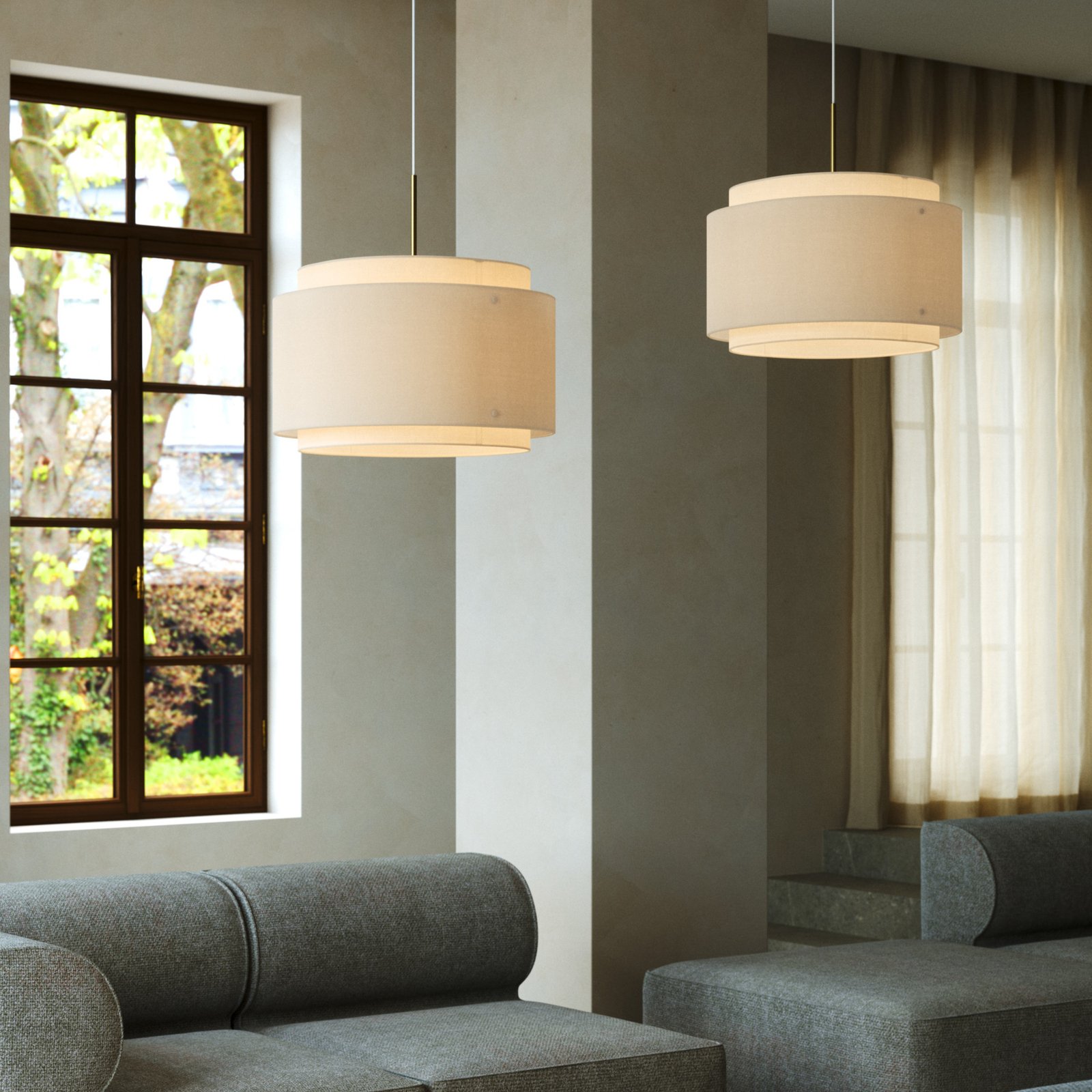 Takai Pendelleuchte Beige - DFTP