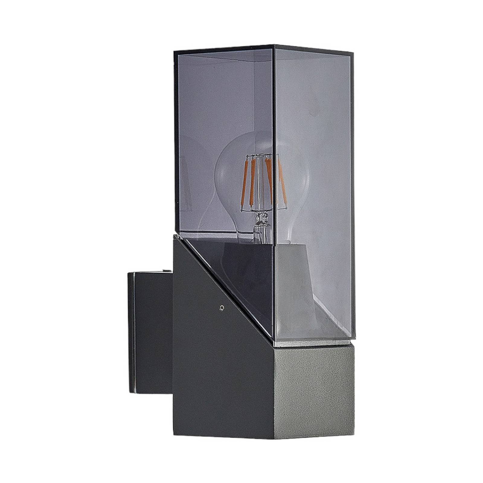 Lucande Außenwandleuchte Fiola, 25 cm, anthrazit, IP54