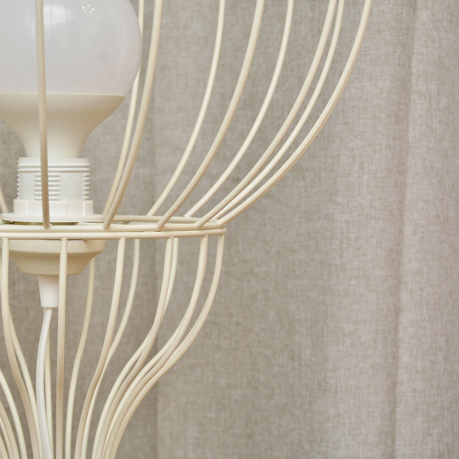 Mercure floor lamp, sand, metal/plastic, height 93 cm