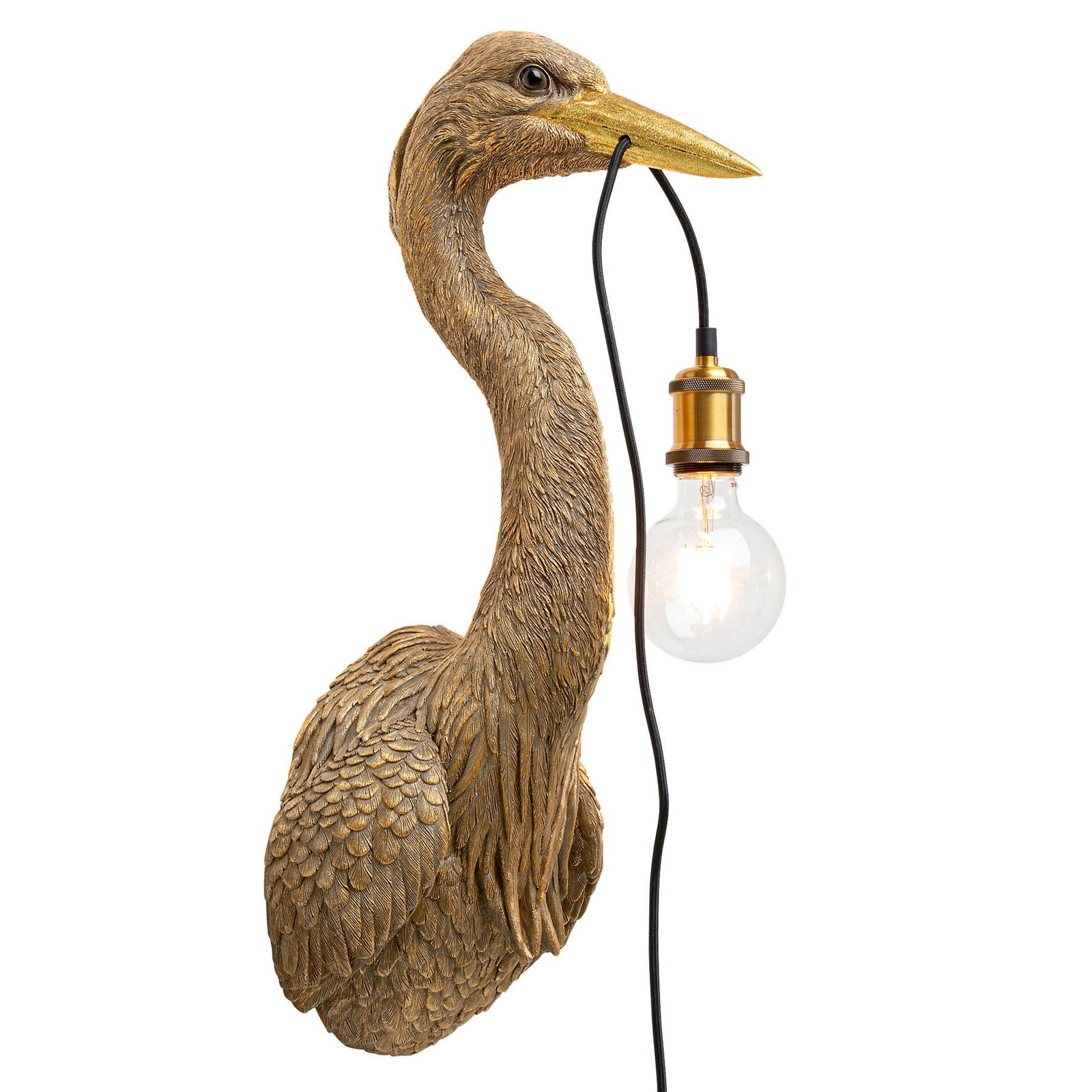 KARE Animal Heron wall light with plug