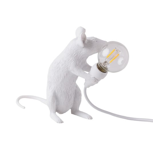 SELETTI Mouse Lamp LED-Dekolampe USB sitzend weiß