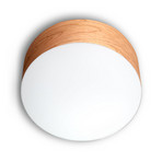 LZF Gea Deckenlampe 0-10V dimmbar mit Holzfurnier