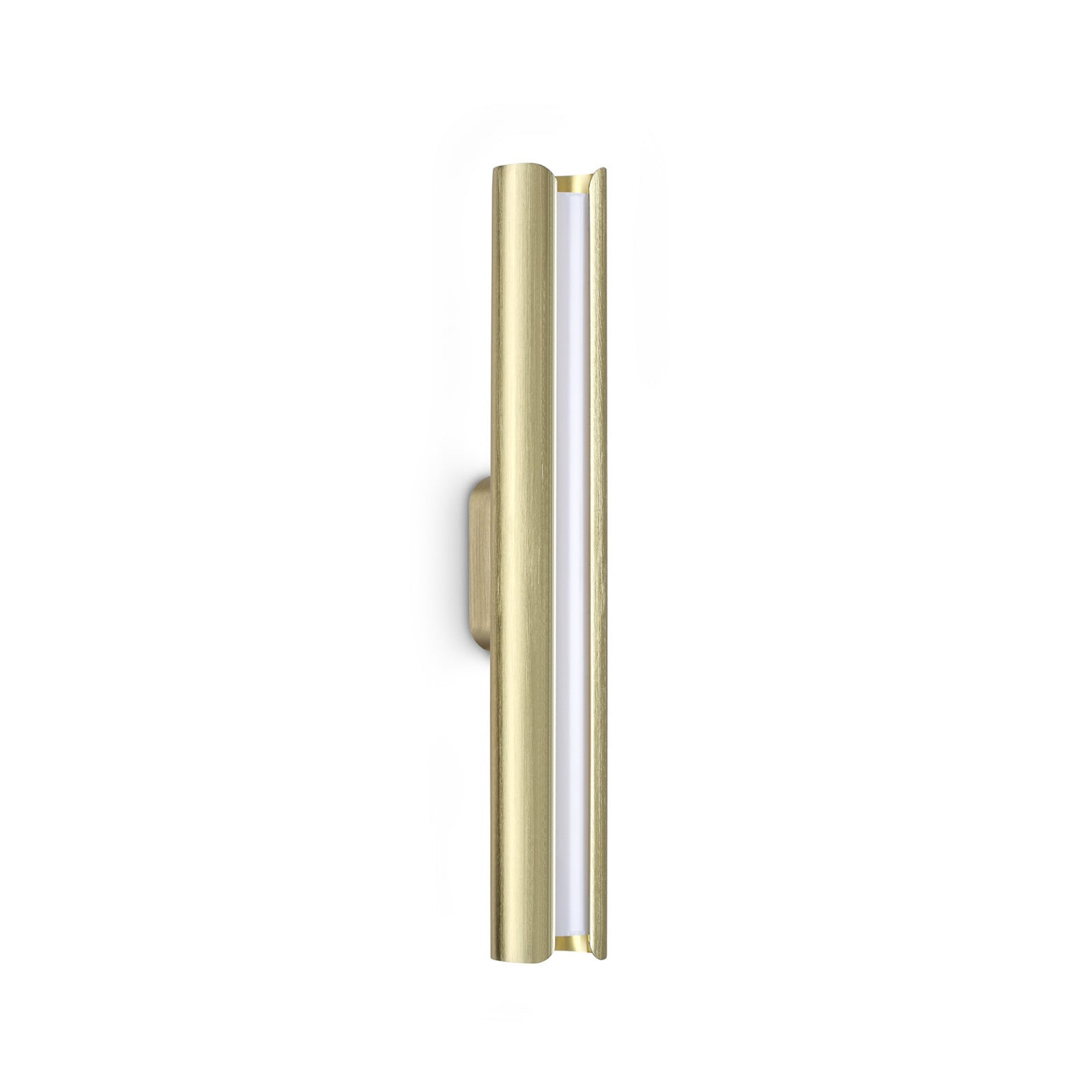 Aplică de perete IDEAL LUX Dorica alamă înălțime 30 cm metal - Camera de zi / sufragerie - Modern - Aluminiu