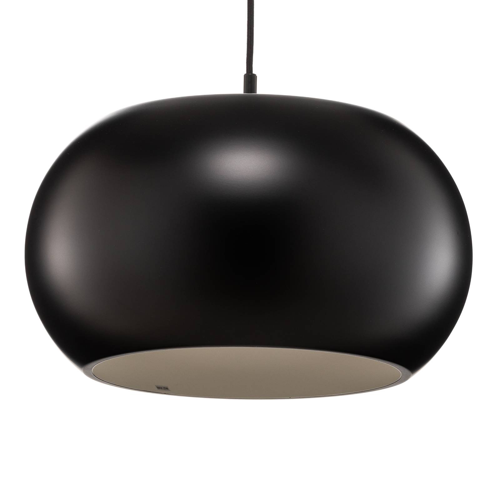 Lampa wisząca FRANDSEN BF20, Ø 38 cm, czarny matowy