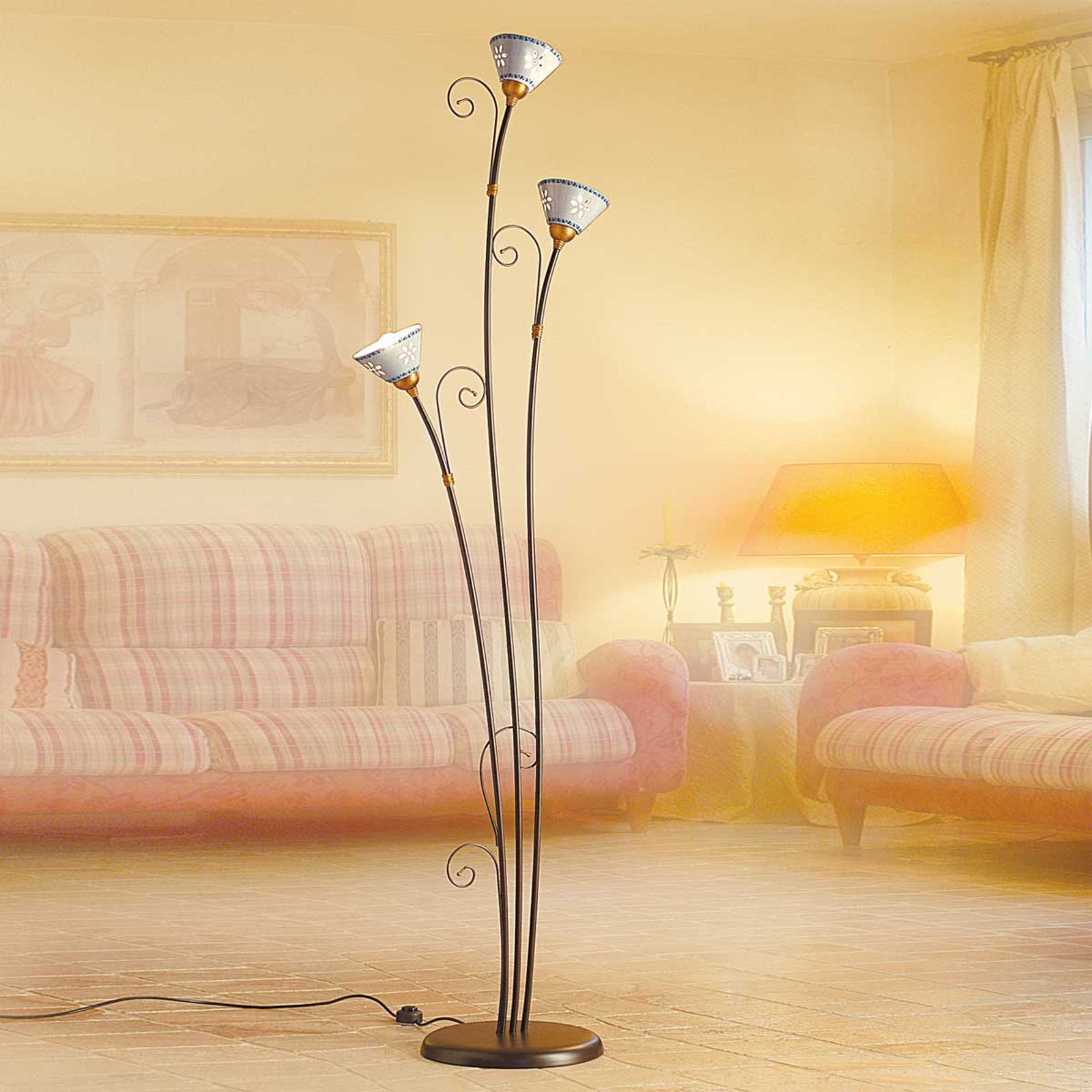 3-bulb LIBERTY floor lamp