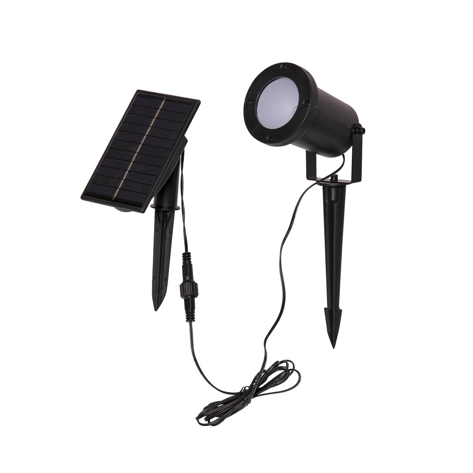 LED-Solar-Spot Powerspot 10cm 3000K, 50lm, schwarz, Erdspieß