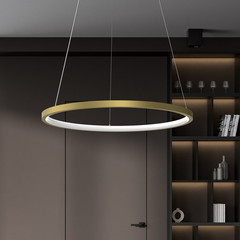 HOOP LED-riippuvalaisin, 27 W, Ø 50 cm, 4 000 K, kultainen