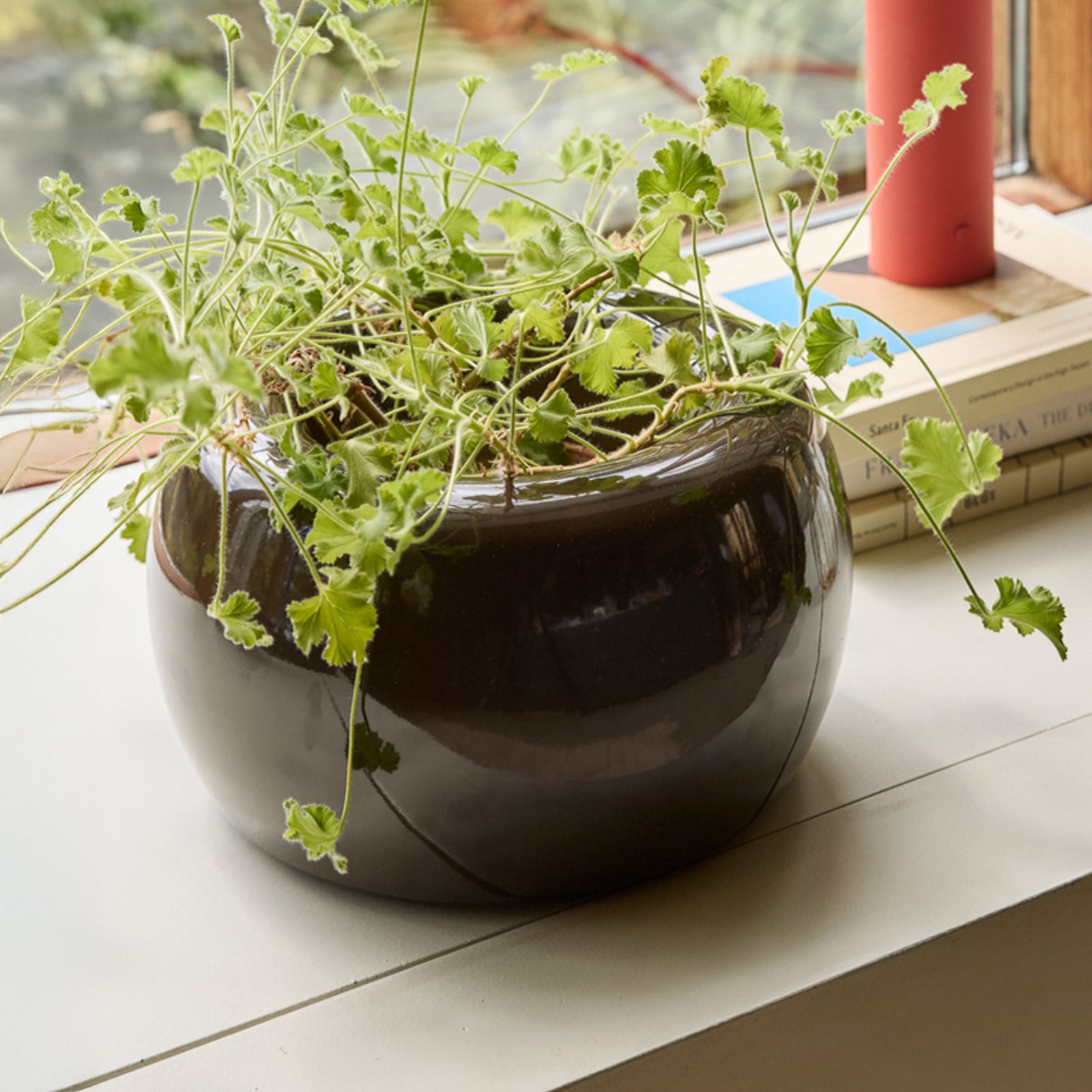 Vaso da fiori Maru blu/marrone Ø 31 cm/Ø 27 cm, set da 2 - Hübsch