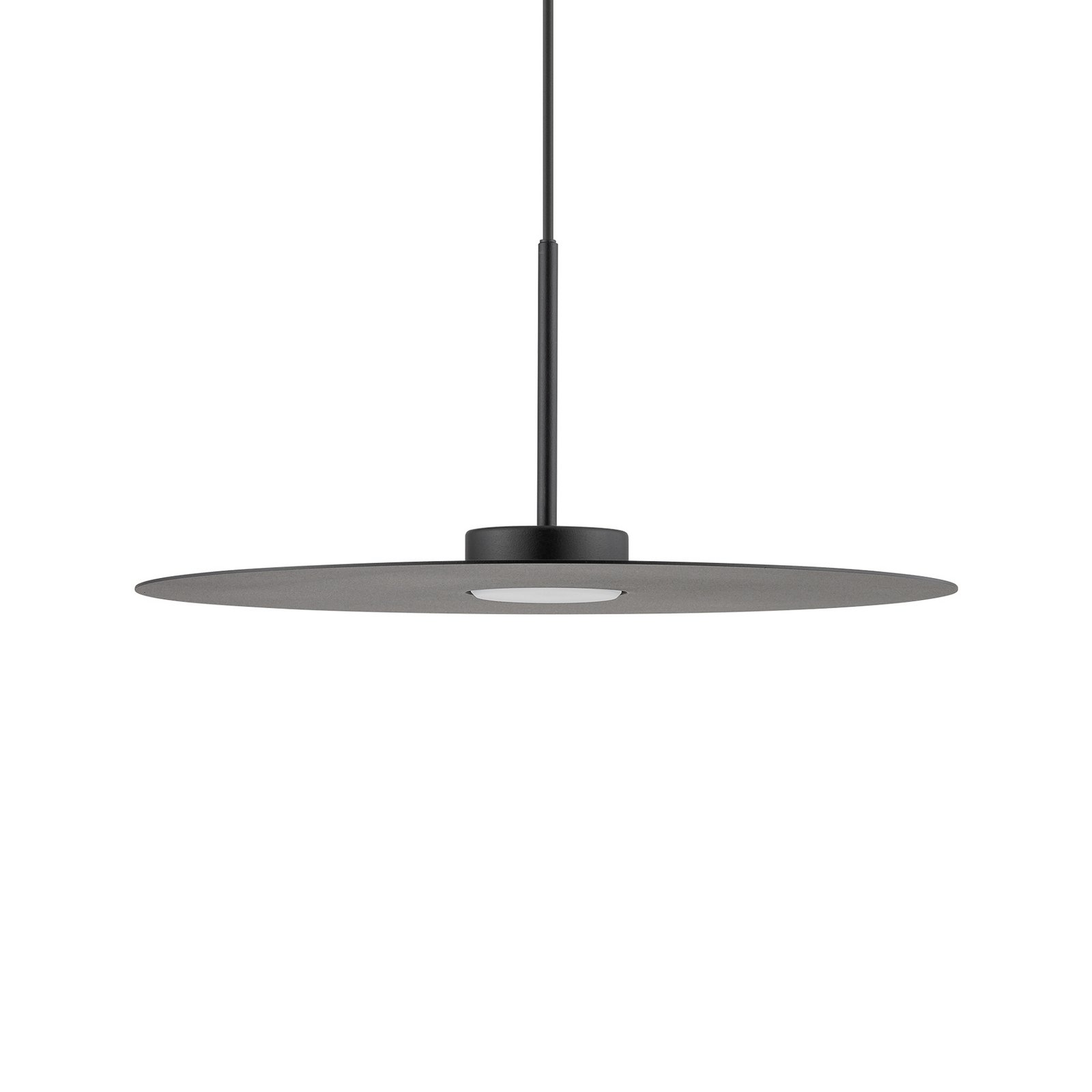 Závěsné světlo Simone, černé, ocel, Ø 40 cm, GX53