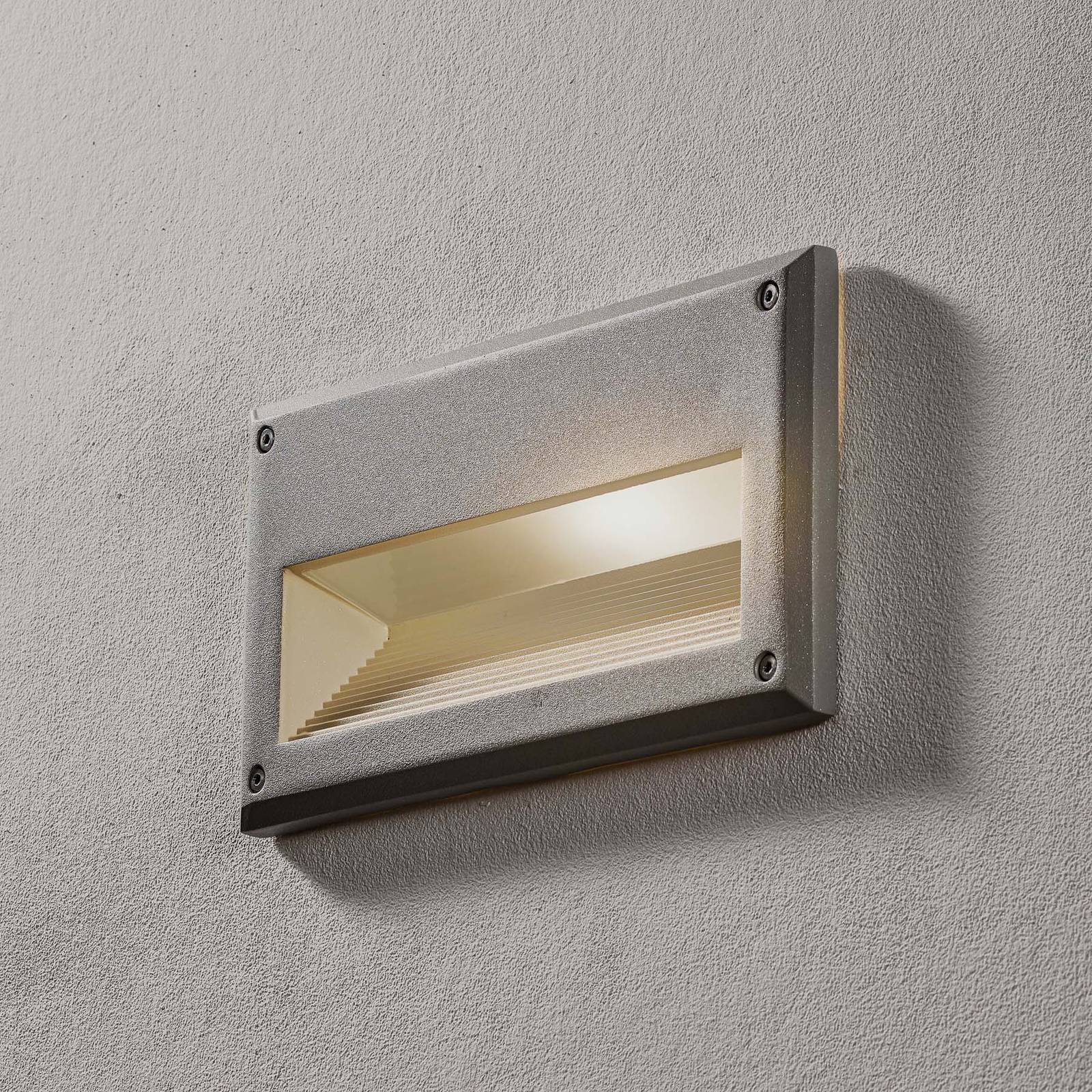 SLV Brick Downunder innfelte vegglampe E14 IP44