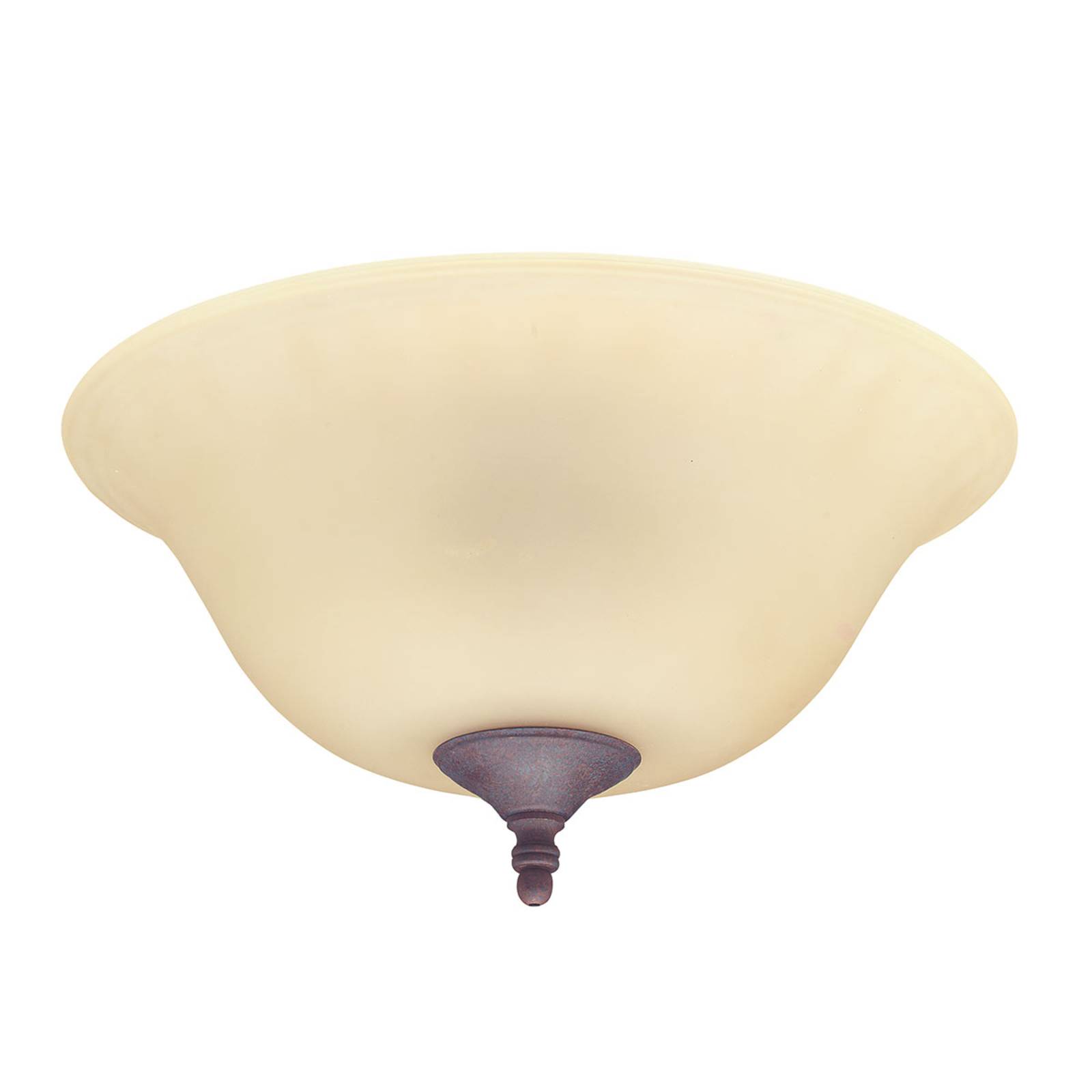 Hunter Amber Bowl ventilatorlampe