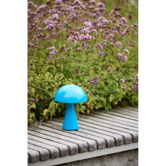 Mush LED Portable Table Lamp Dim. Blue - Hübsch