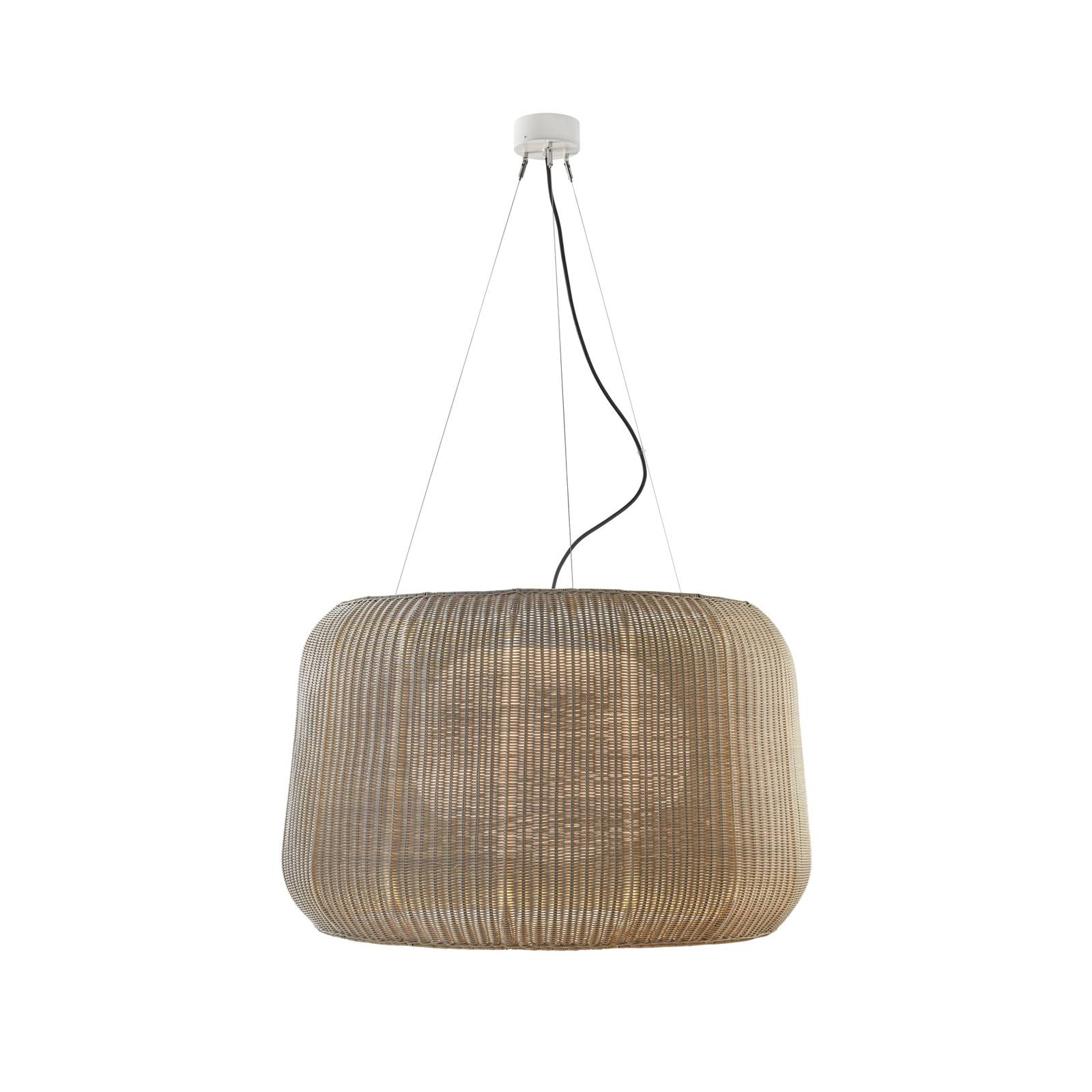 Bover LED-Außen-Hängelampe Fora 90, naturweiß/beige