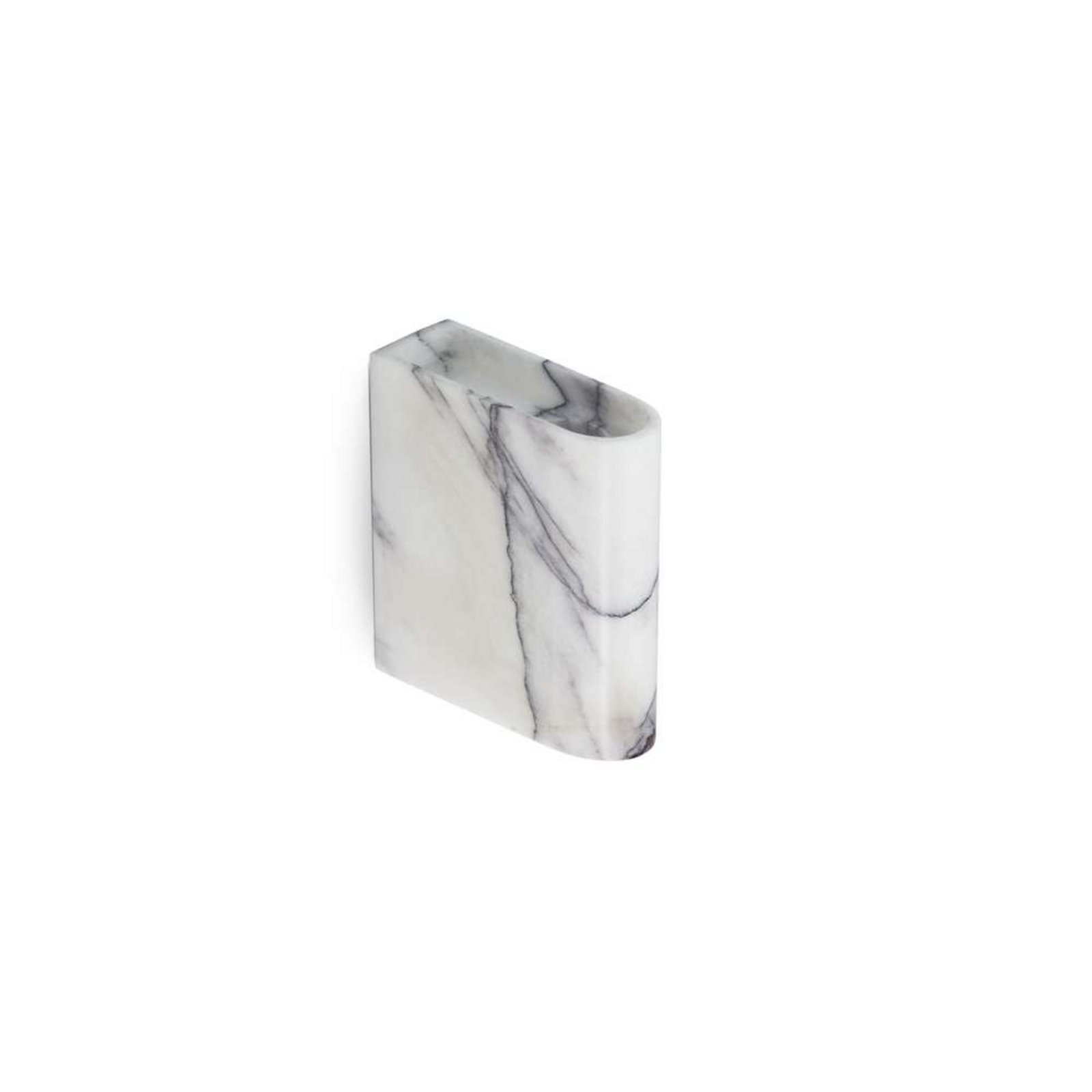 Monolith Portavelas Wall Mixed White Marble - Northern