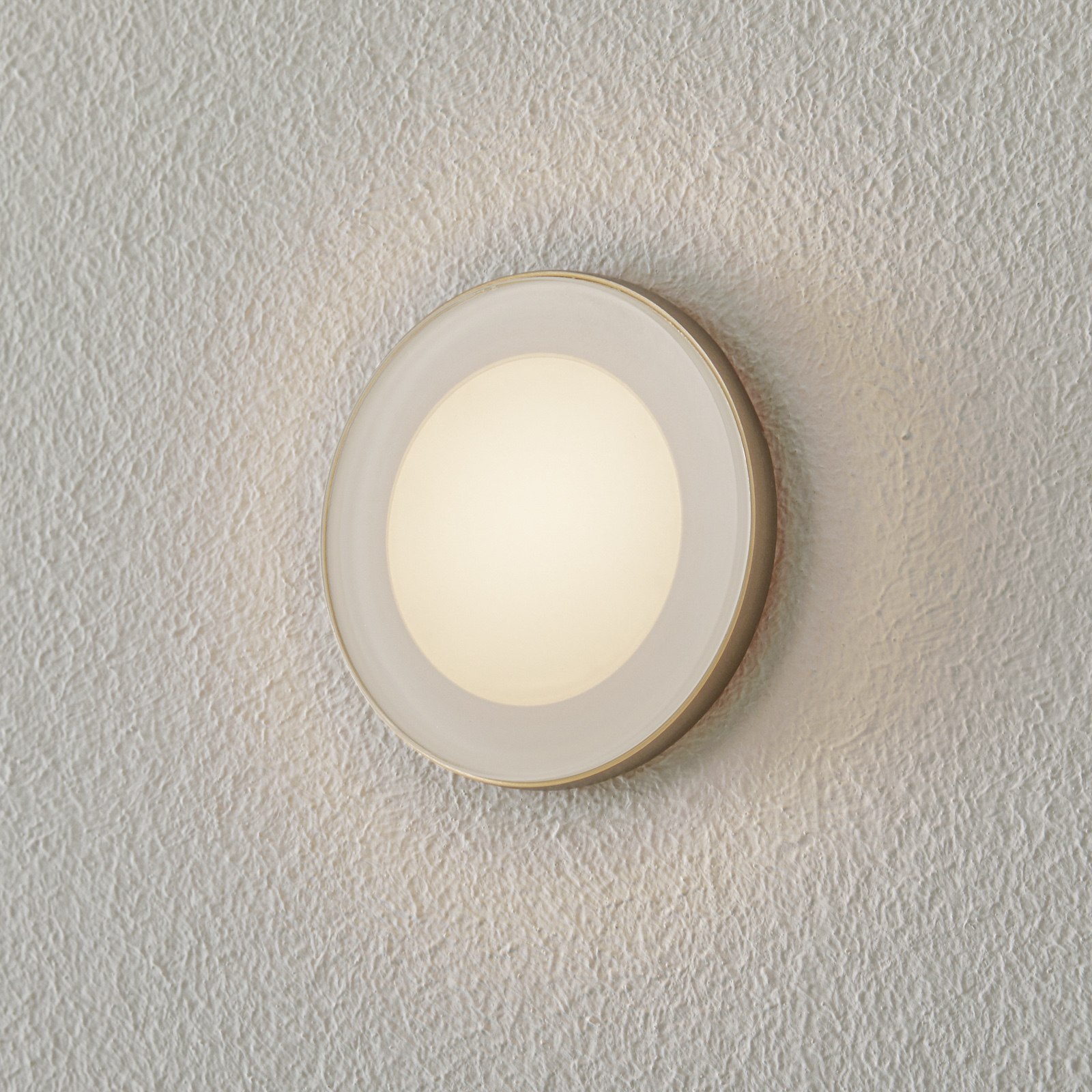BEGA Accenta wall recessed round Ring stainless steel 160lm