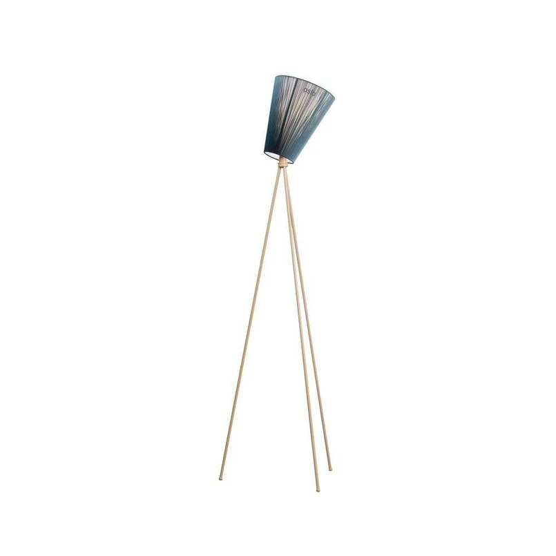 Northern - Oslo Wood Floor Lamp Beige/Green