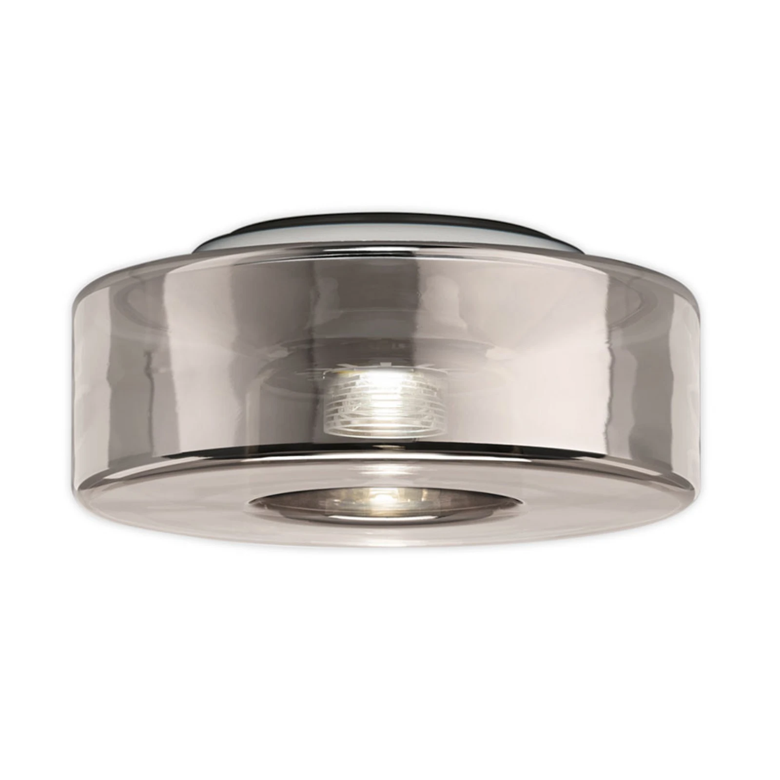 serien.lighting Curling M mennyezeti lámpa 2 700 K, üveg, ezüst