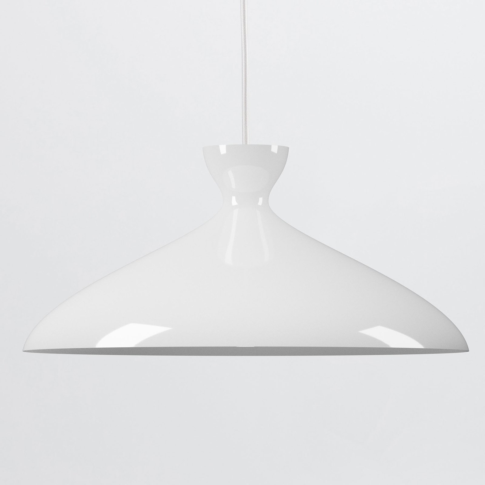 Nyta Pretty wide hængelampe 3 m, hvid blank