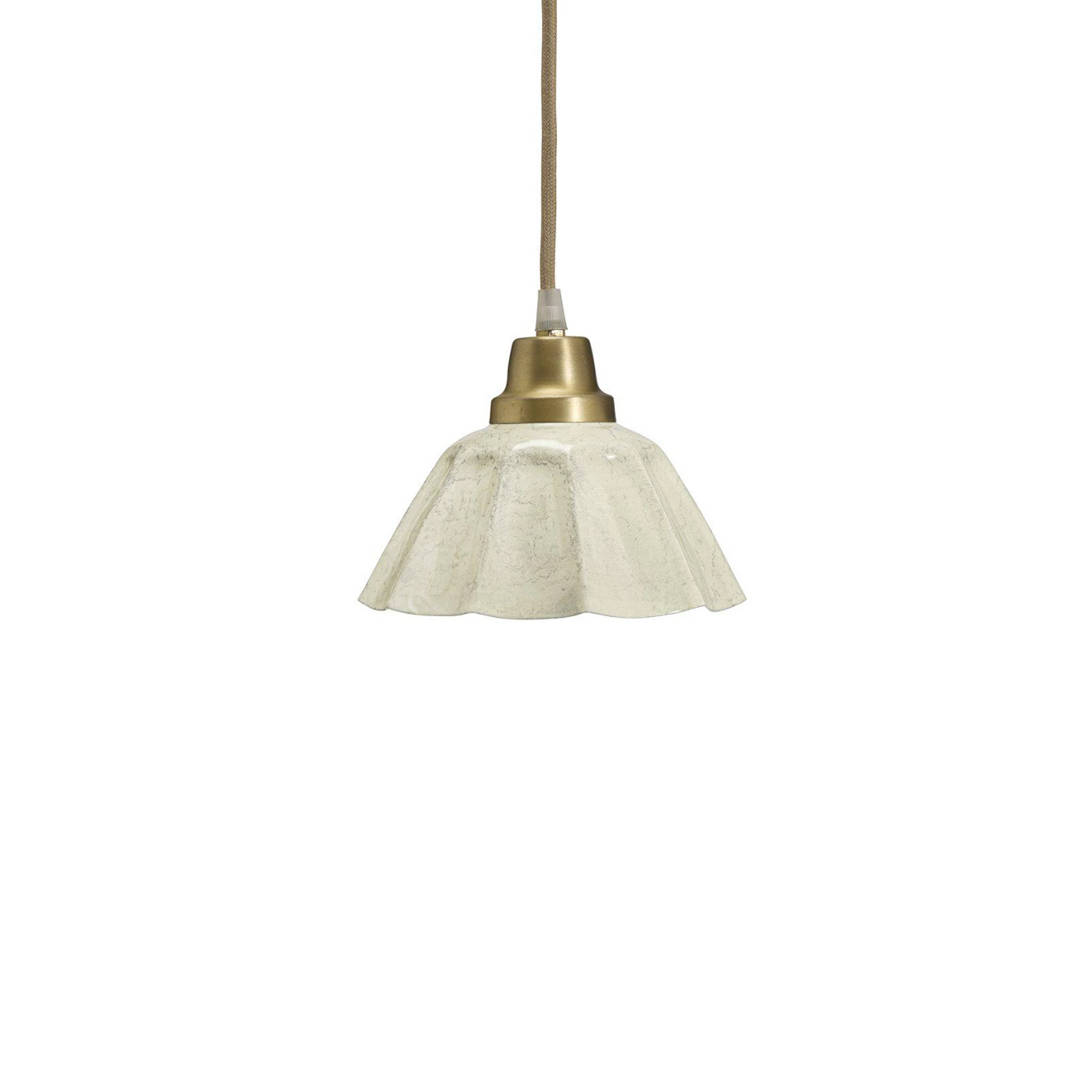Suspension PR Home Ester, blanc cassé, Ø 17 cm, à brancher