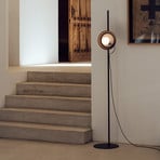 Milan Wire floor lamp, flexible shade positioning