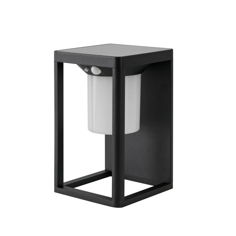 Lucande – Tilena Solarzelle Wandleuchte W/Sensor Schwarz