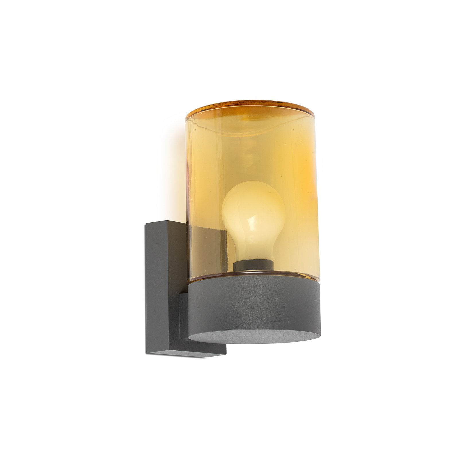 Kila outdoor wall light, glass cylinder