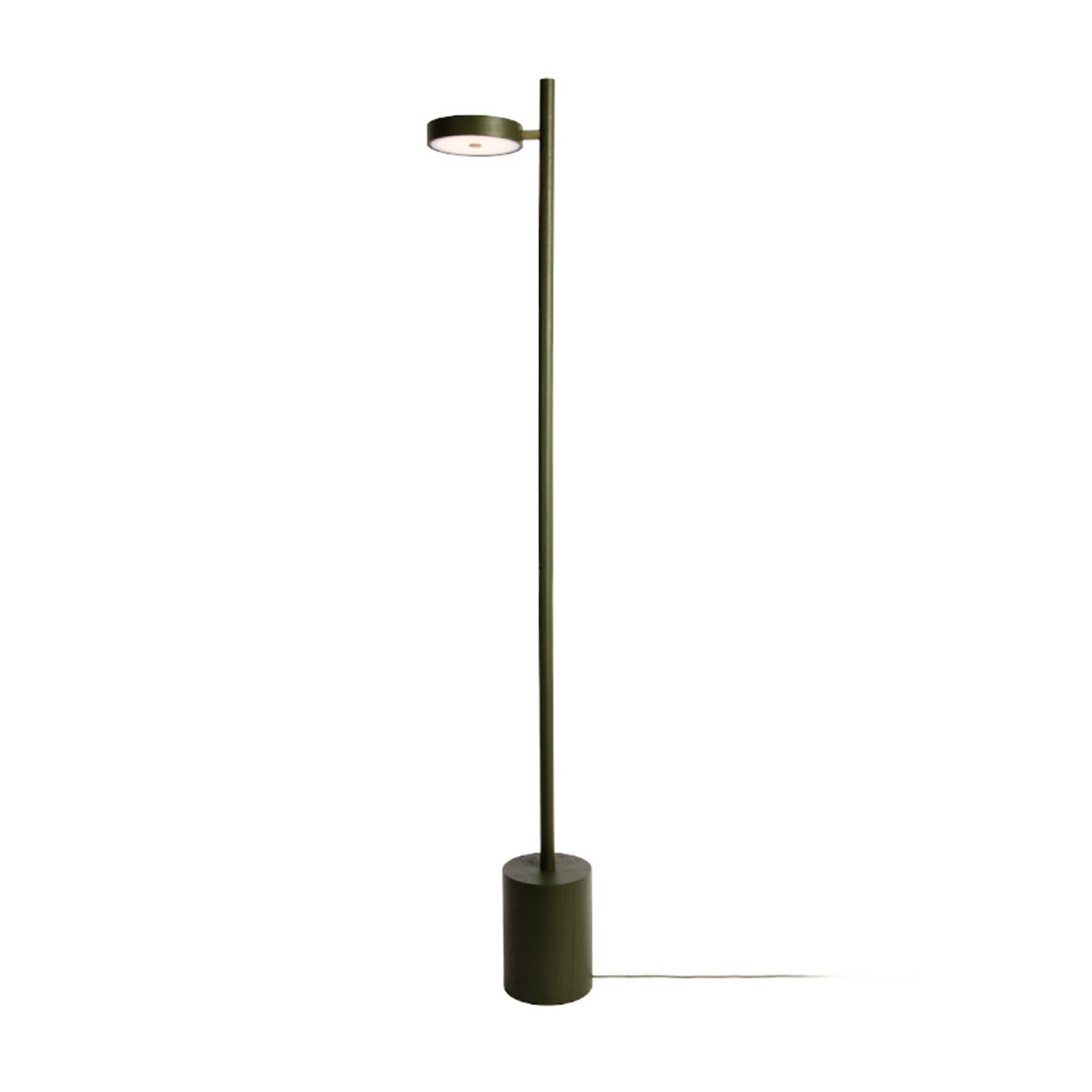 GOOD & MOJO LED-Stehlampe Okinawa, 1-flg. grün, 146cm, Holz