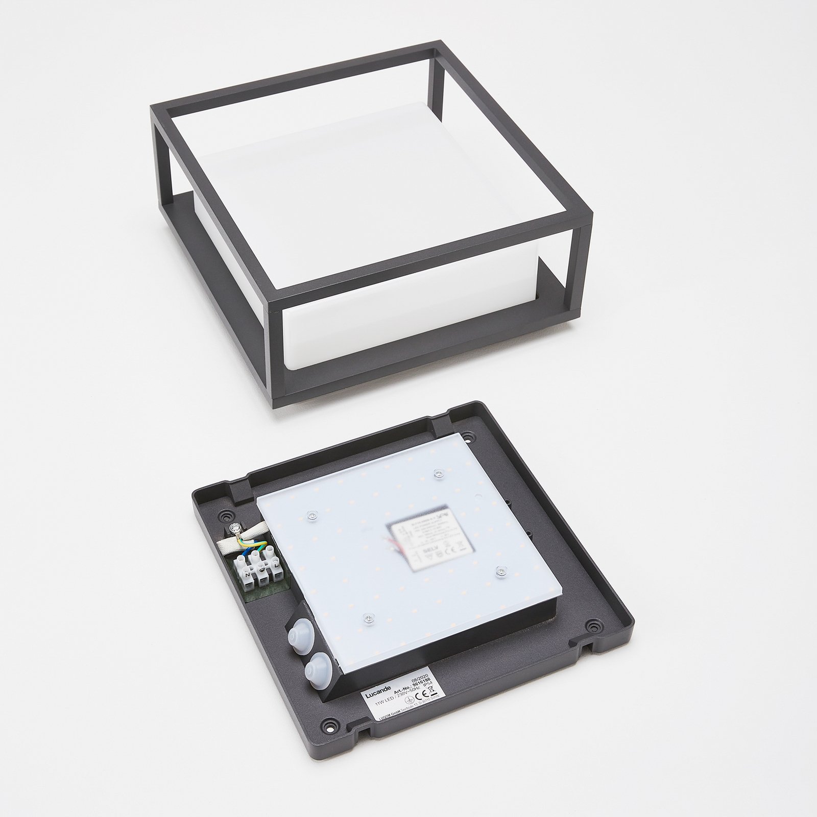 Kuga Candeeiro de Parede Exterior Graphite - Lucande