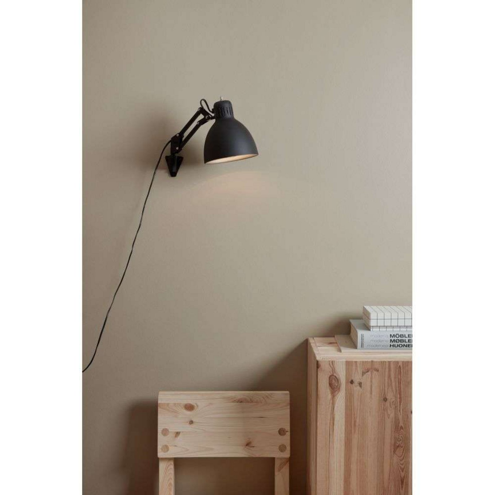 Archi W1 Nástenné Svietidlo Matte Black - NORDIC LIVING