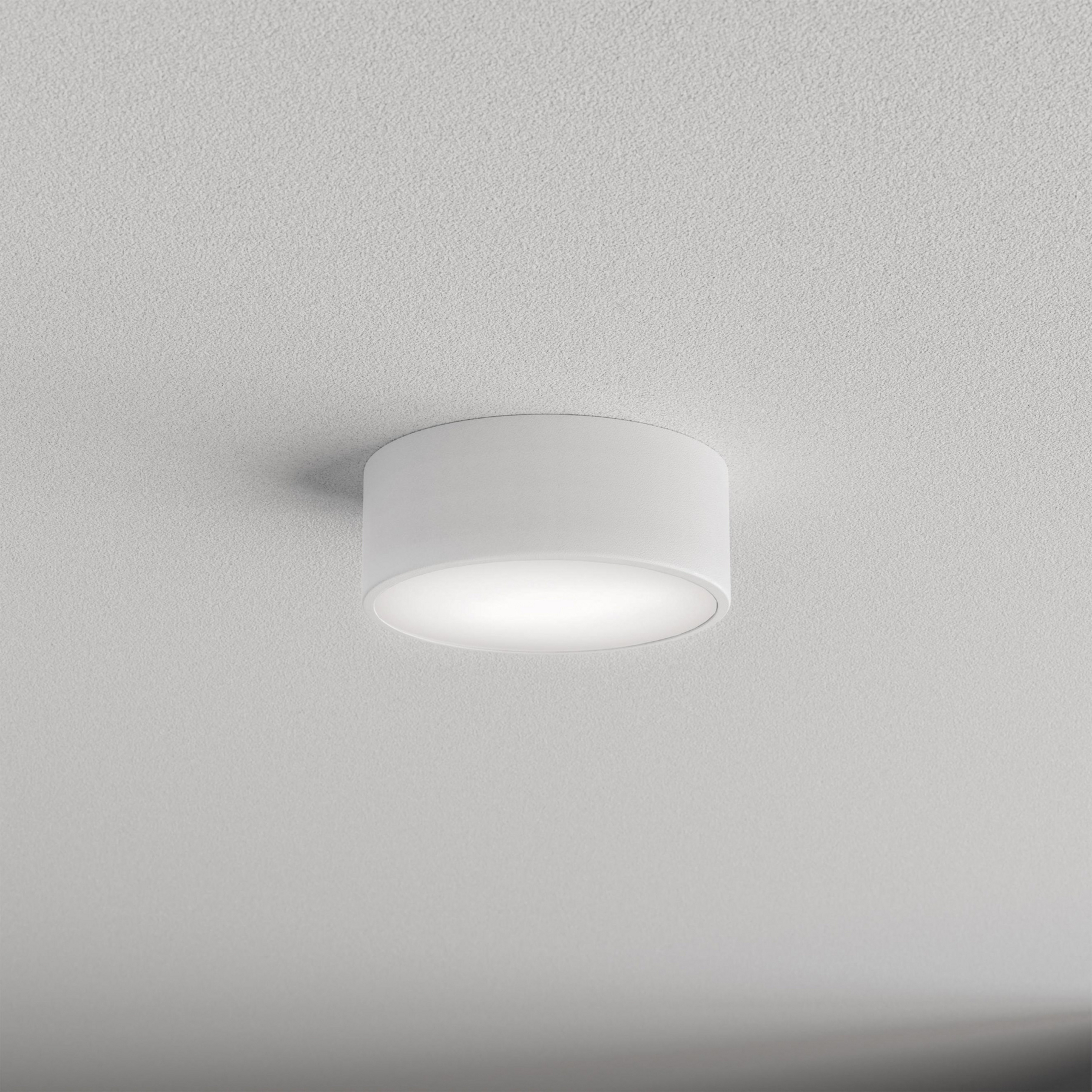 Kattovalaisin Cleo 200, valkoinen, anturi, IP54, Ø 20 cm, metalli