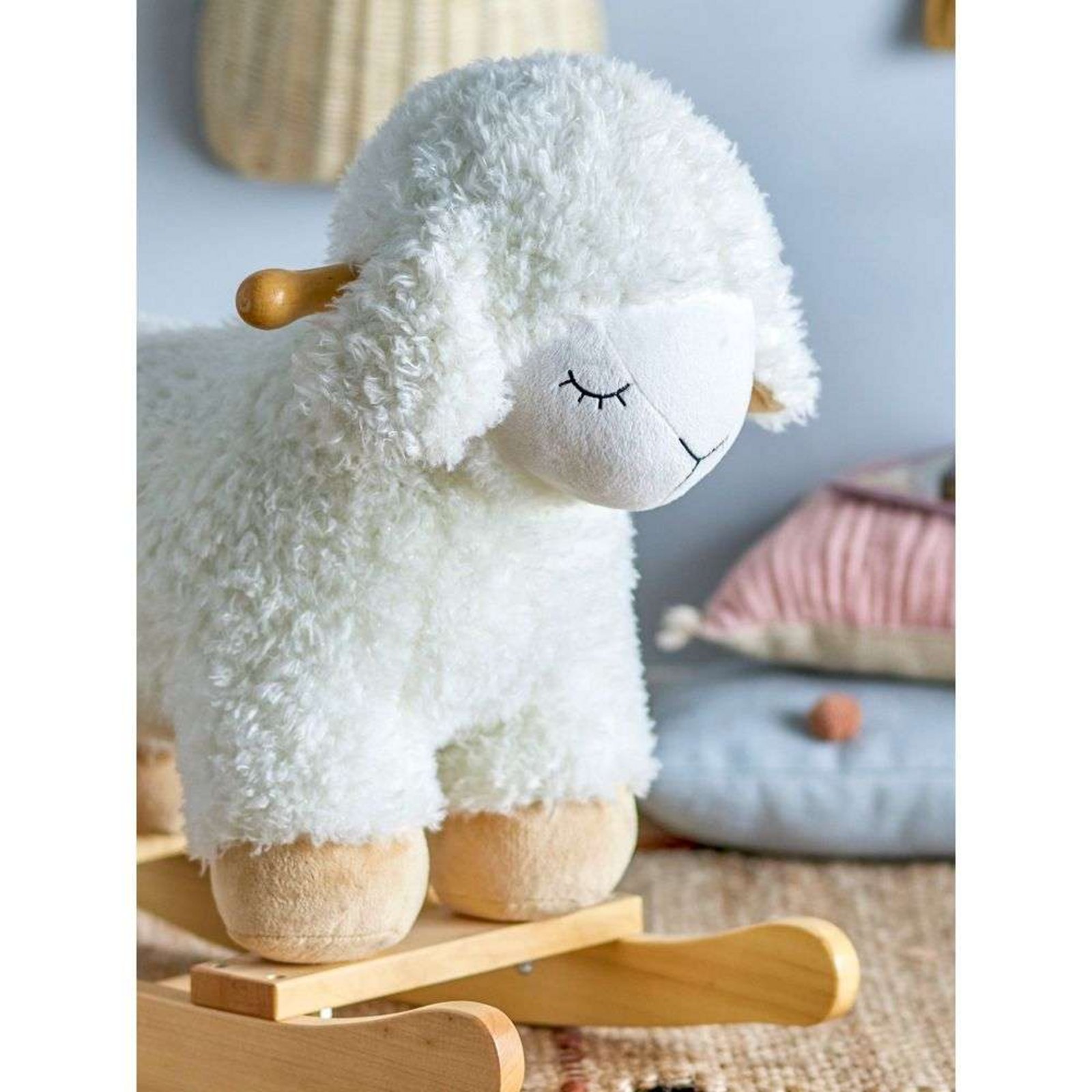 Laasrith Rocking Toy Sheep White - Bloomingville