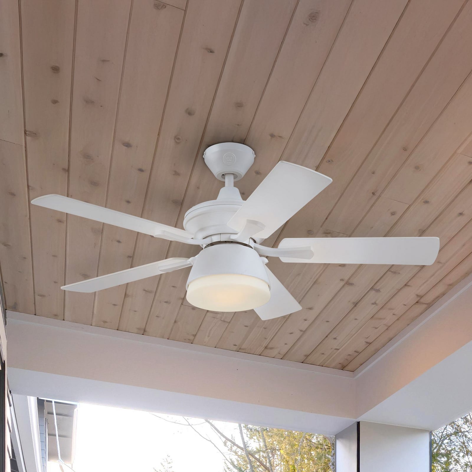 Westinghouse stropni ventilator, svjetlo, 7316340, bijeli, tihi