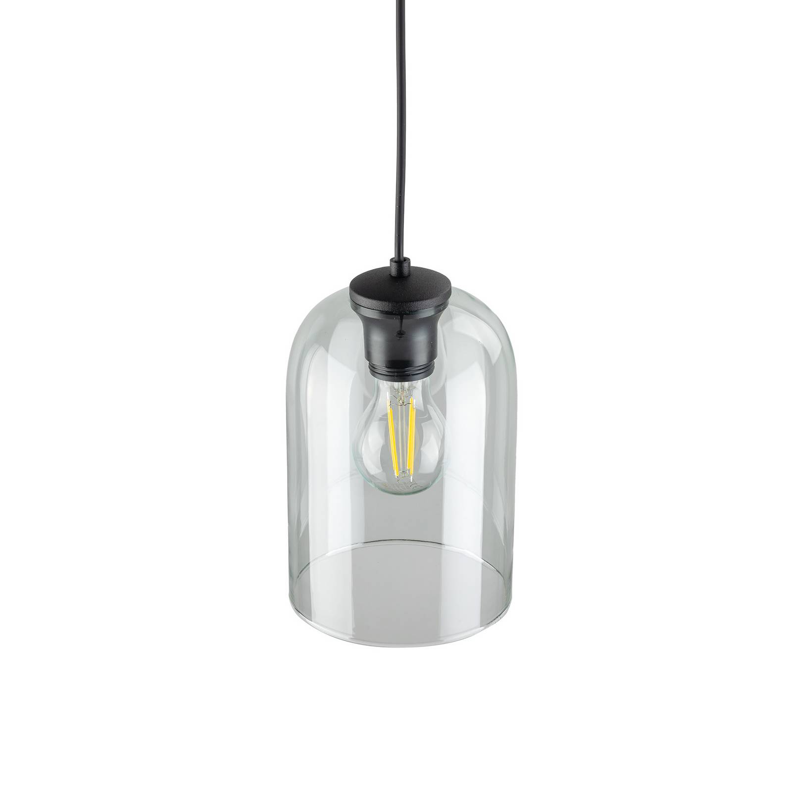 Lampa wisząca Molly, zielona, Ø 14 cm, metal/szkło