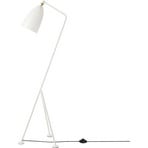 Gräshoppa Floor Lamp Glossy Alabaster White - GUBI