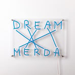 SELETTI Dream-Merda LED-Deko-Wandleuchte, blau