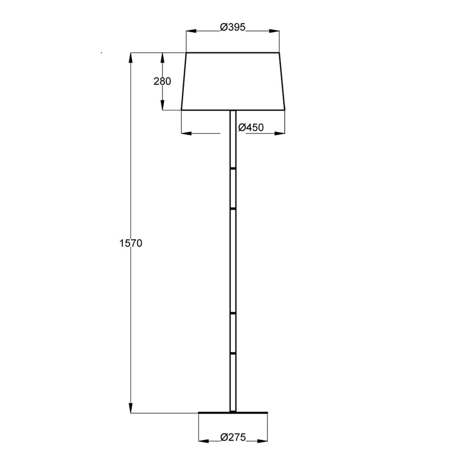 Stojací lampa Mikados LS, ocel a dřevěné prvky