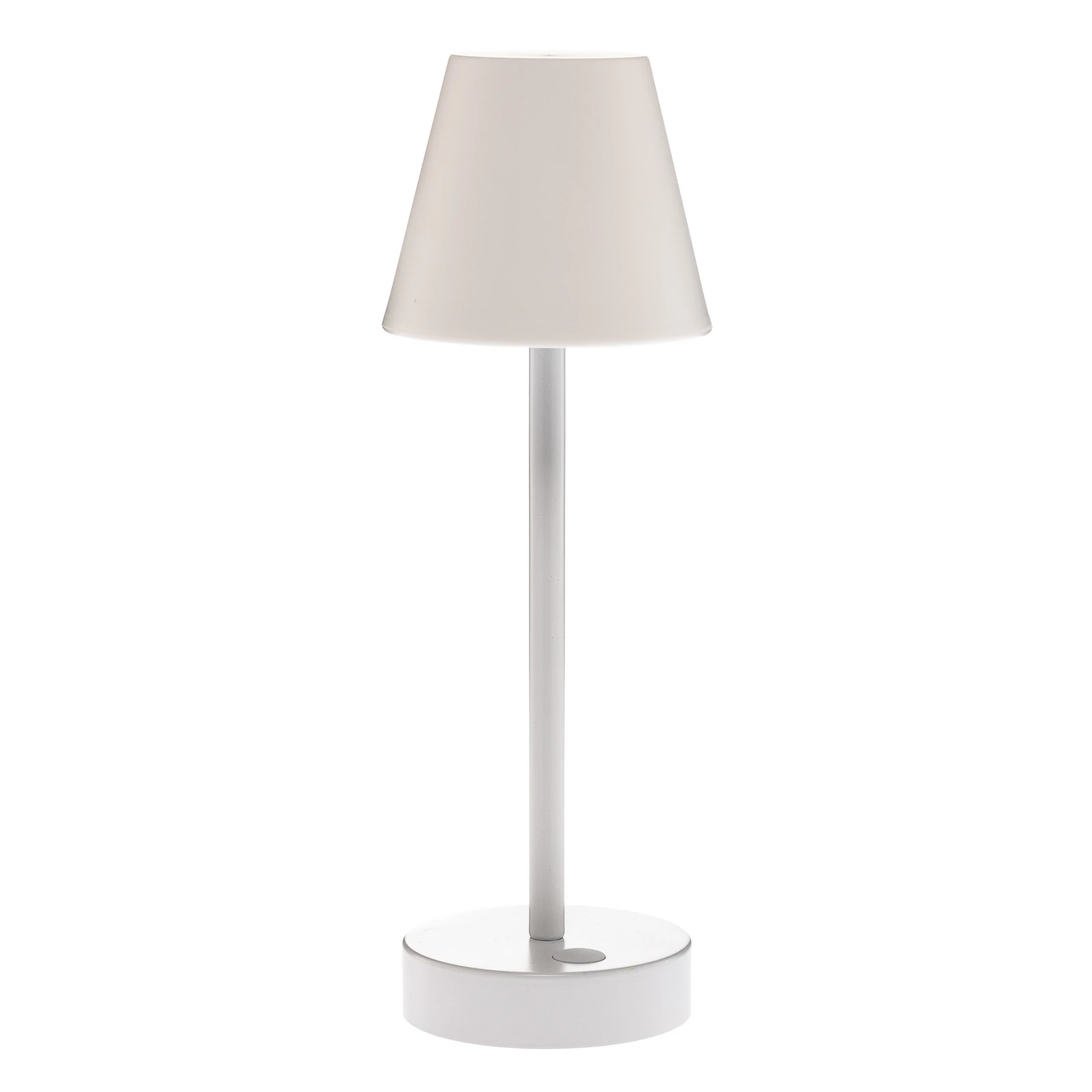 Candeeiro de mesa Lola Slim LED com bateria recarregável, branco