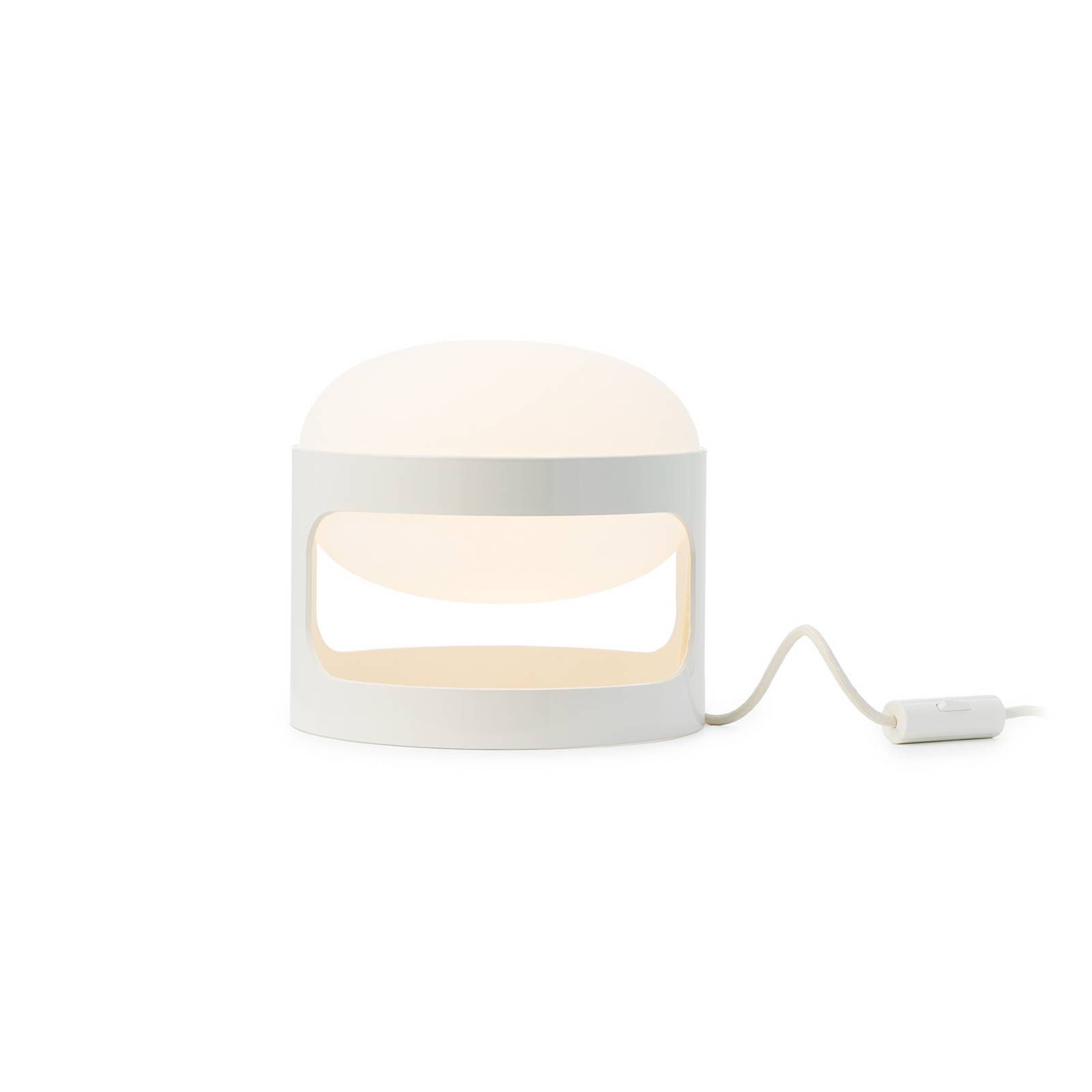 Kartell Tischleuchte KD28, weiß, Ø 25 cm, E14-LED günstig online kaufen