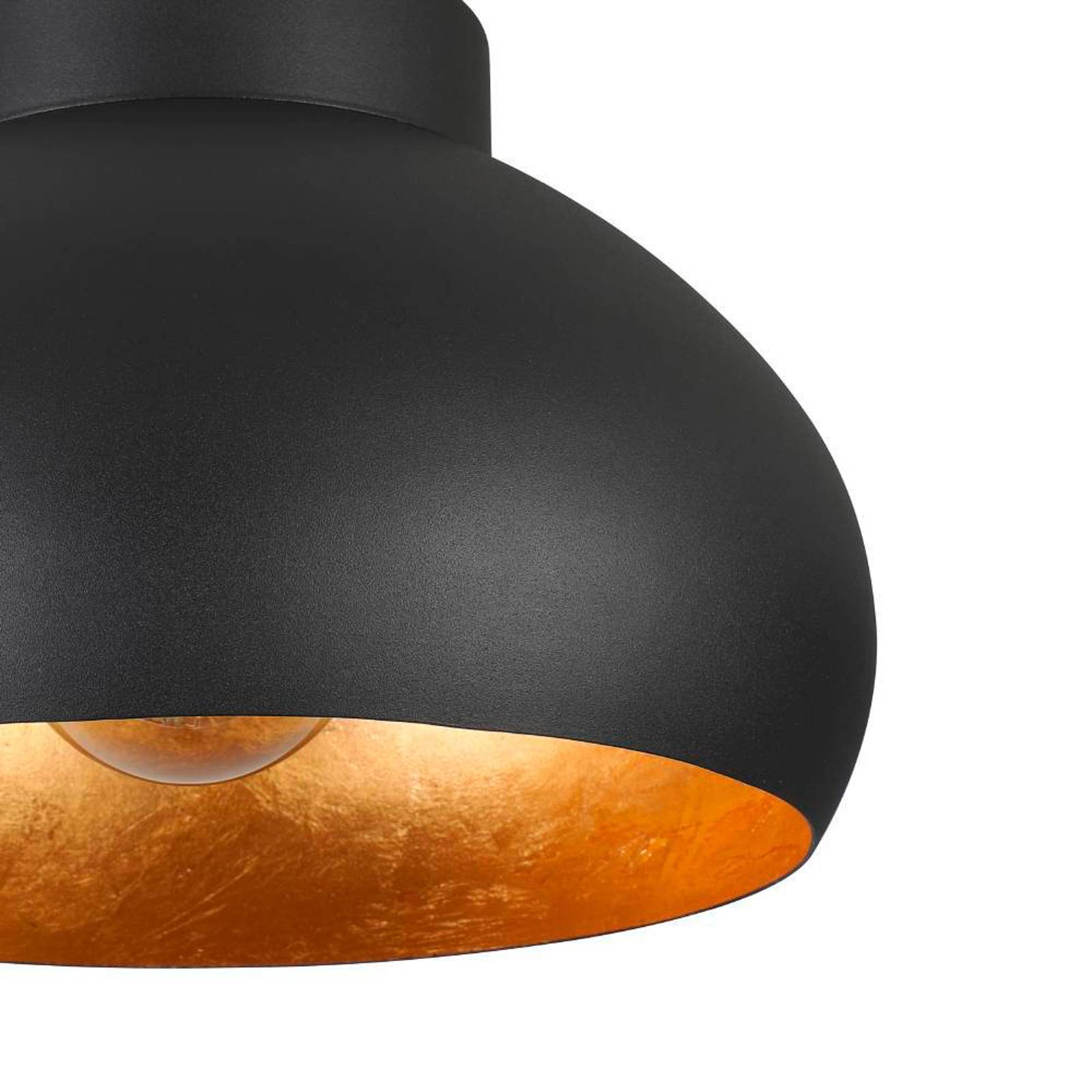 EGLO Mogano 2 lampa sufitowa, Ø28cm, czarna/złota