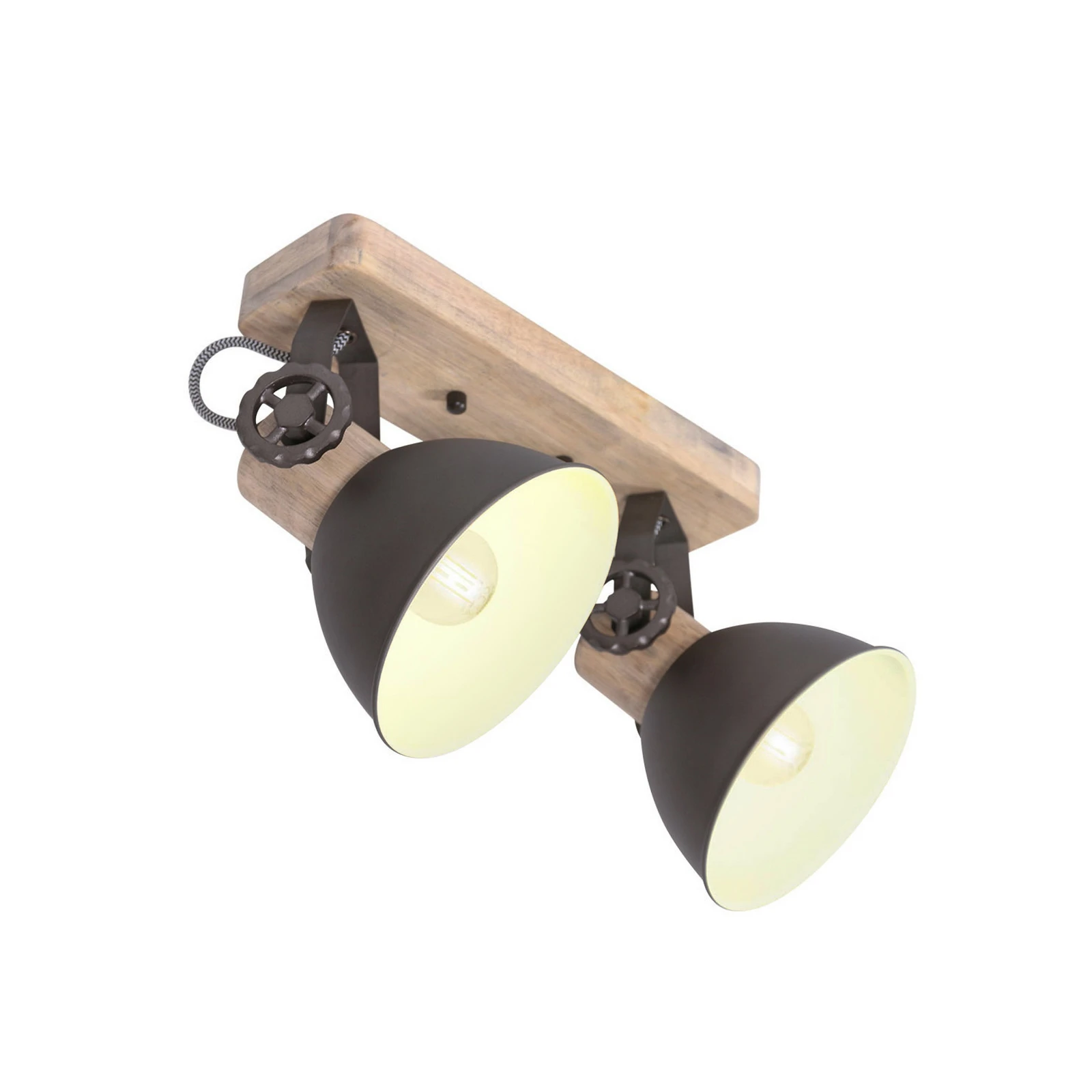 Deckenspot Gearwood, 2-flammig, anthrazit