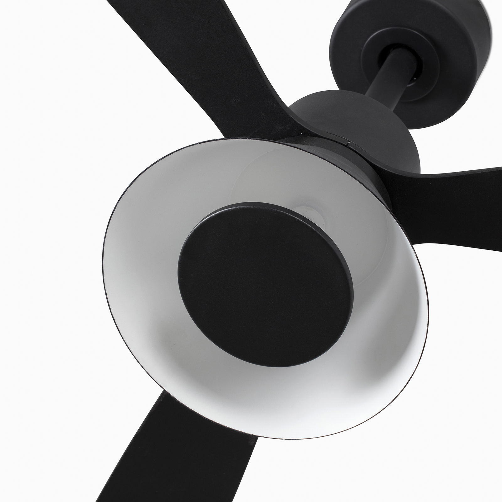 Mennyezeti ventilátor Amelia Cone LED lámpa fekete