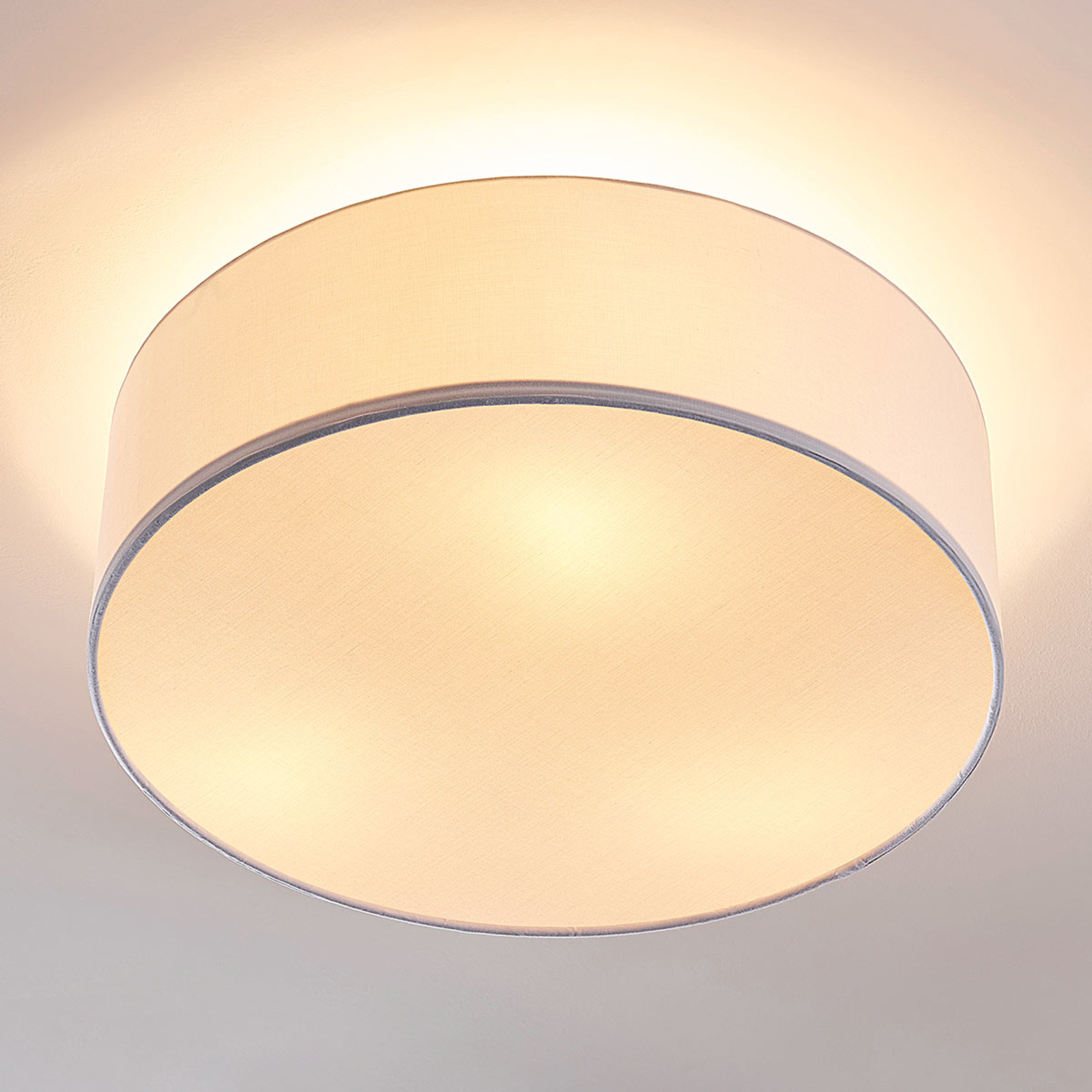 Stropní osvětlení Sebatin, 40 cm, bílé