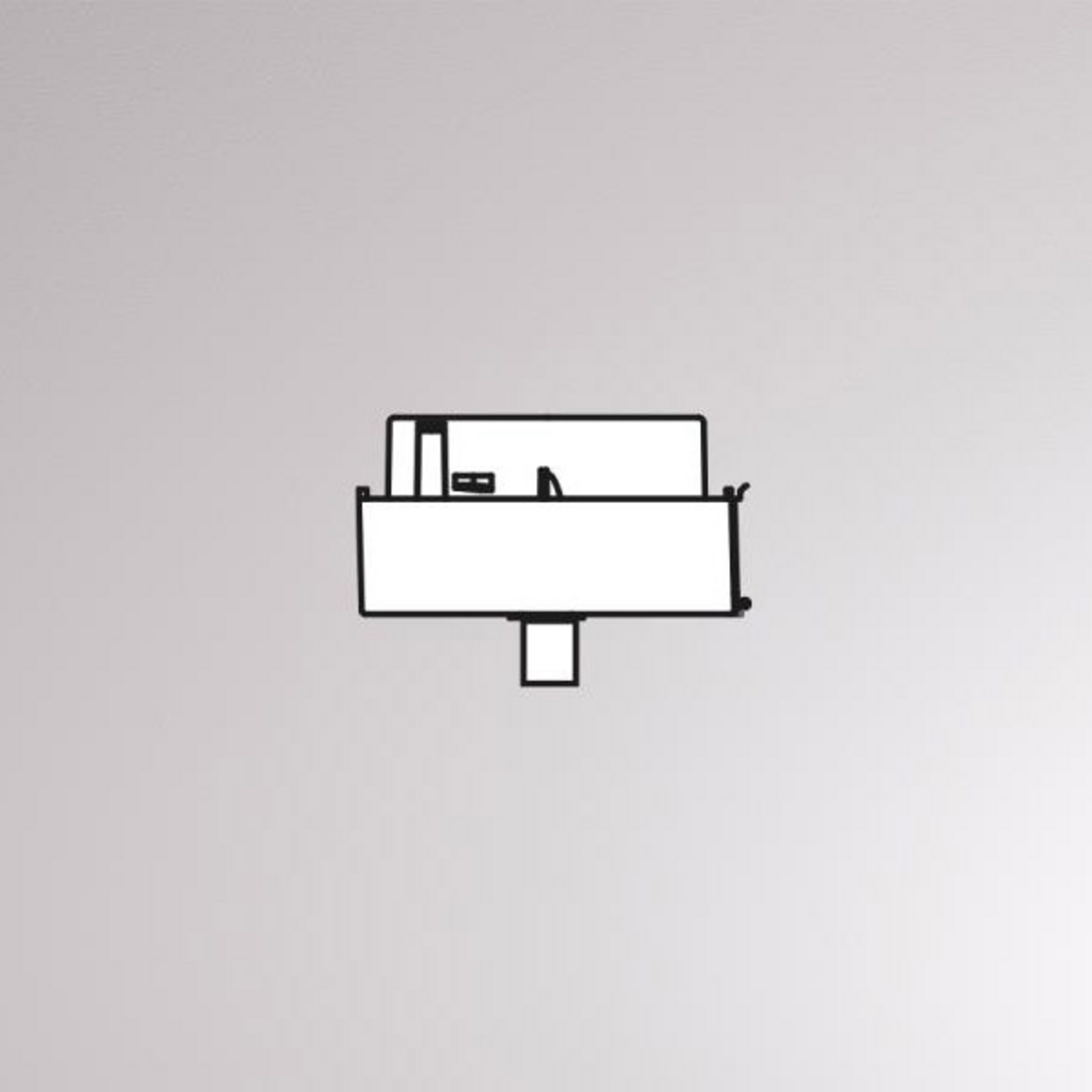 Hängeleuchten-Adapter für Volare-Schiene, weiß