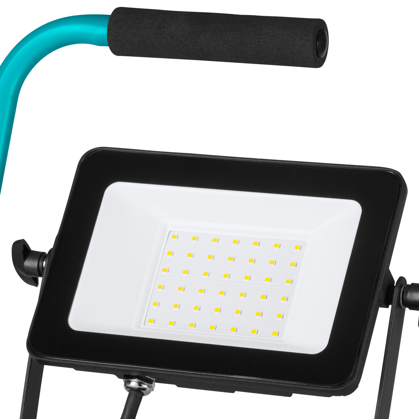 LED-välisvalgustid Avelar, must/türkiis, laius 32 cm, metall
