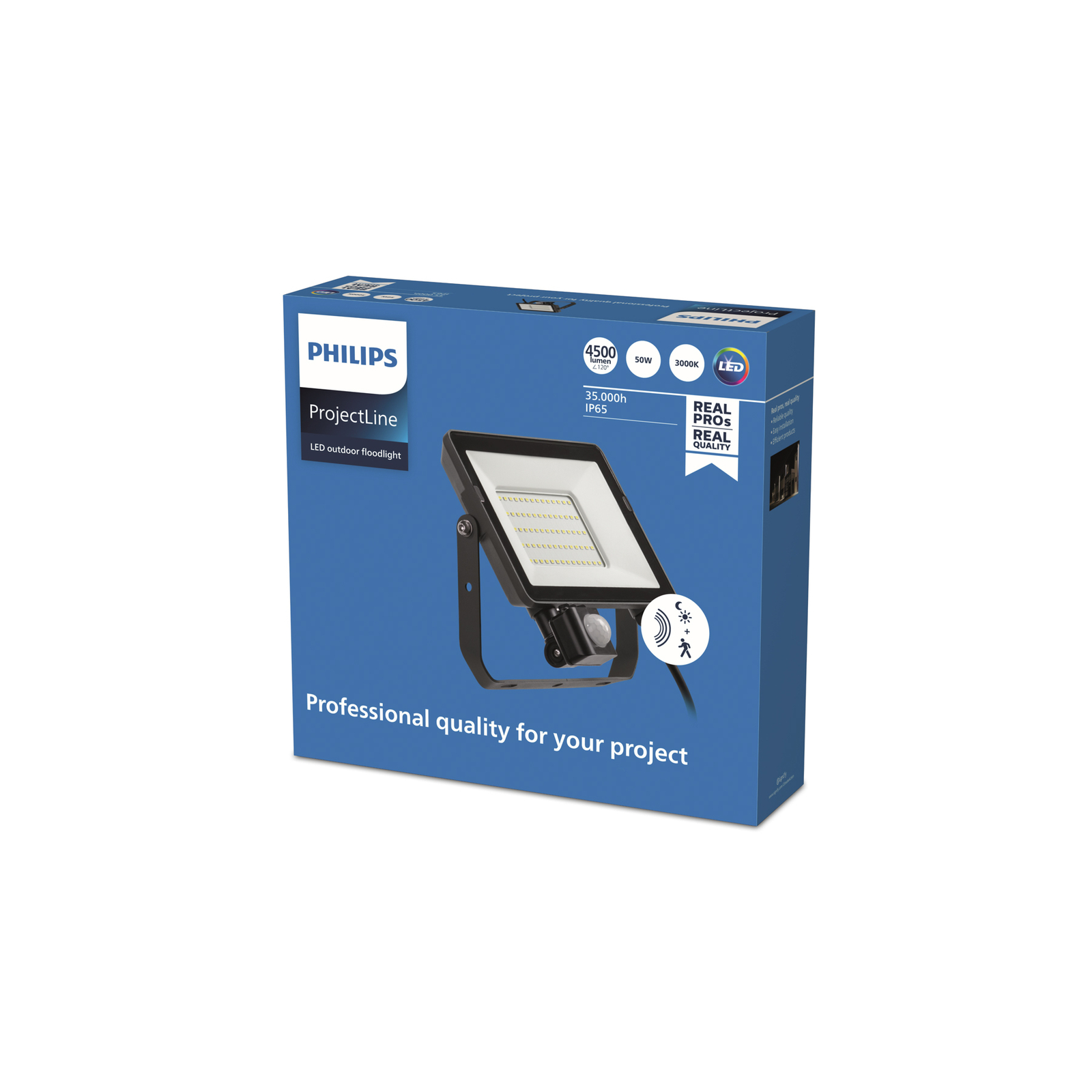 Philips ProjectLine outdoor spotlight Sensor 3000K 50W