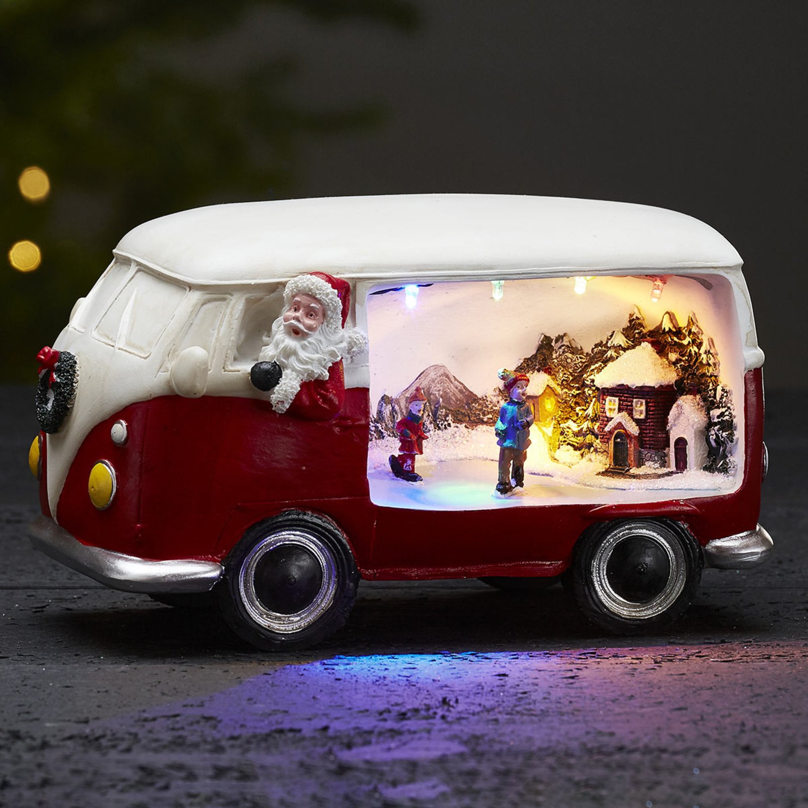 Lampa dekoracyjna Merryville z LED – autobus