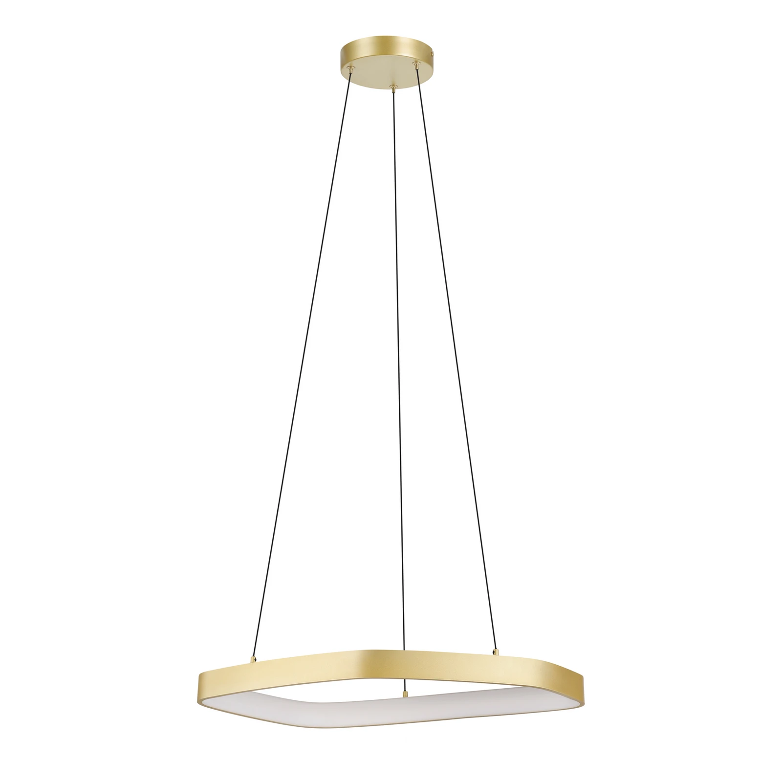 Vallerosa LED pendant light in brass