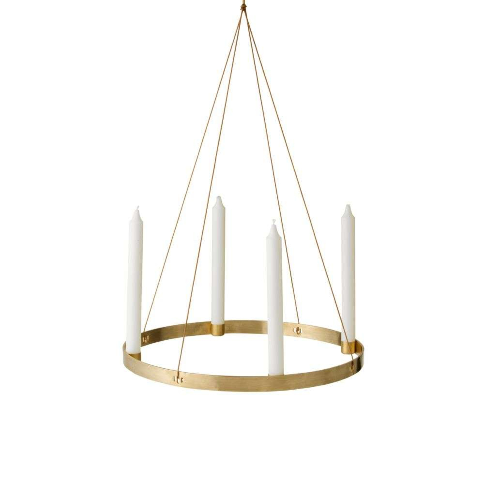 Candle Holder Circle Large Brass - ferm LIVING