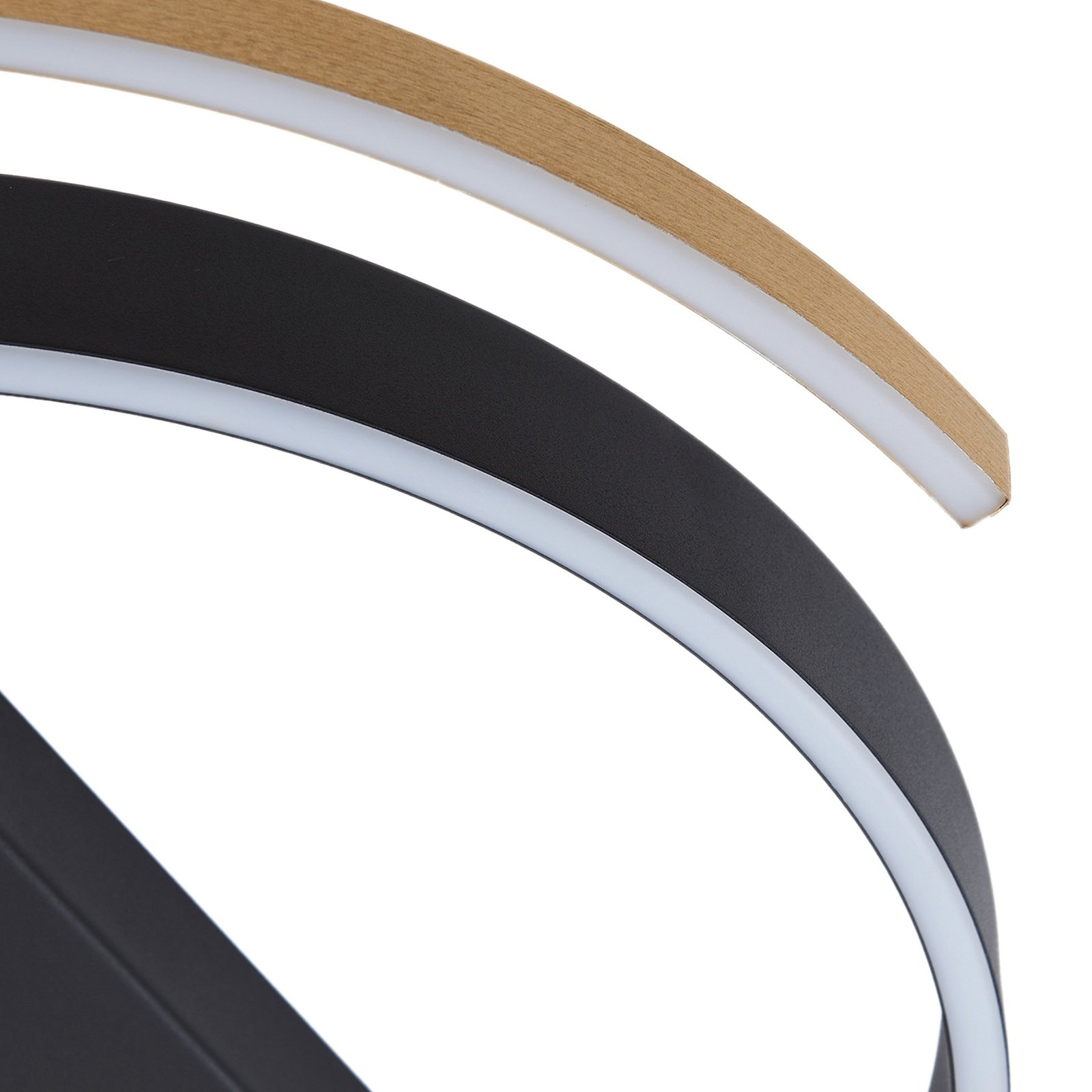 Natsuma LED Ceiling Lamp Black/Gold - Lucande
